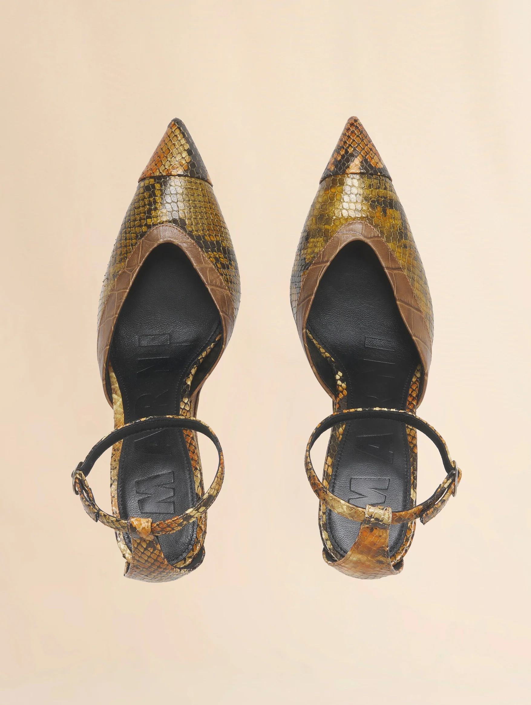 Pointed-toe Wedge in Brown - Image 4