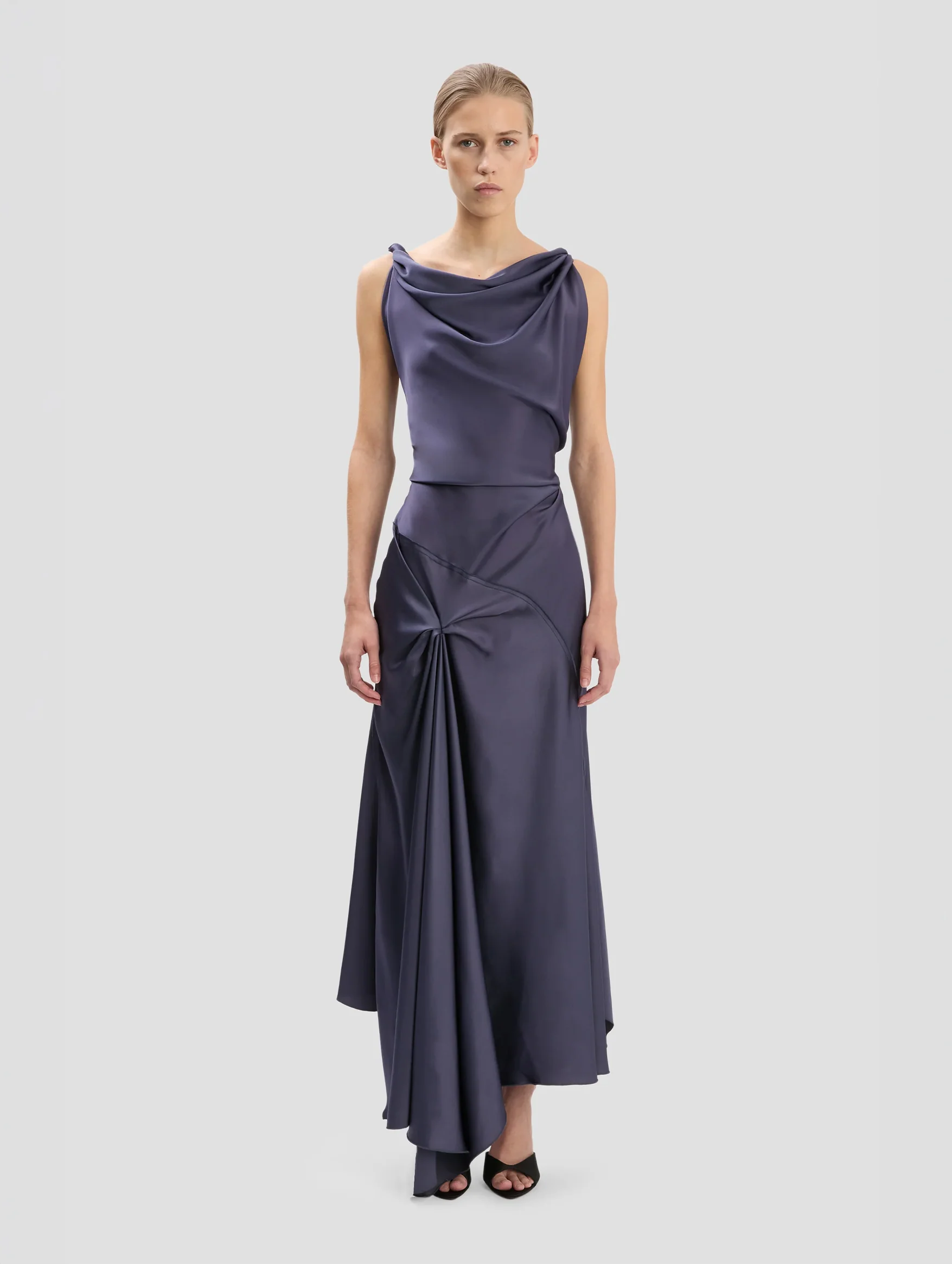 Posy Midi Dress in Eclipse - Image 2
