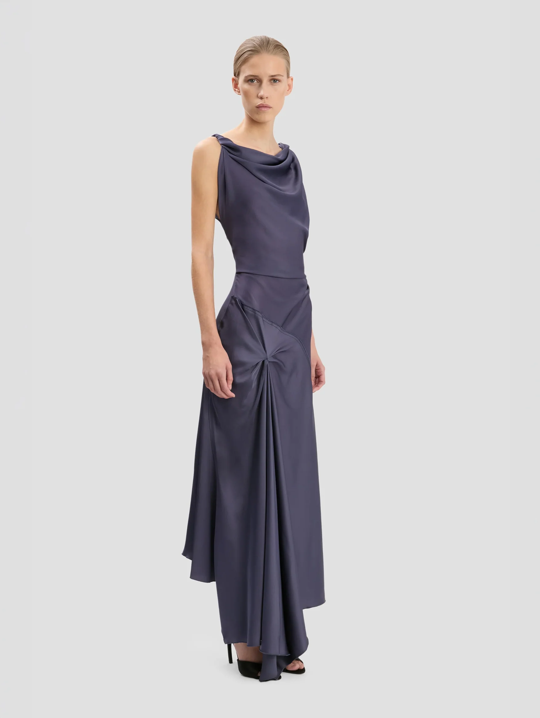 Posy Midi Dress in Eclipse - Image 3
