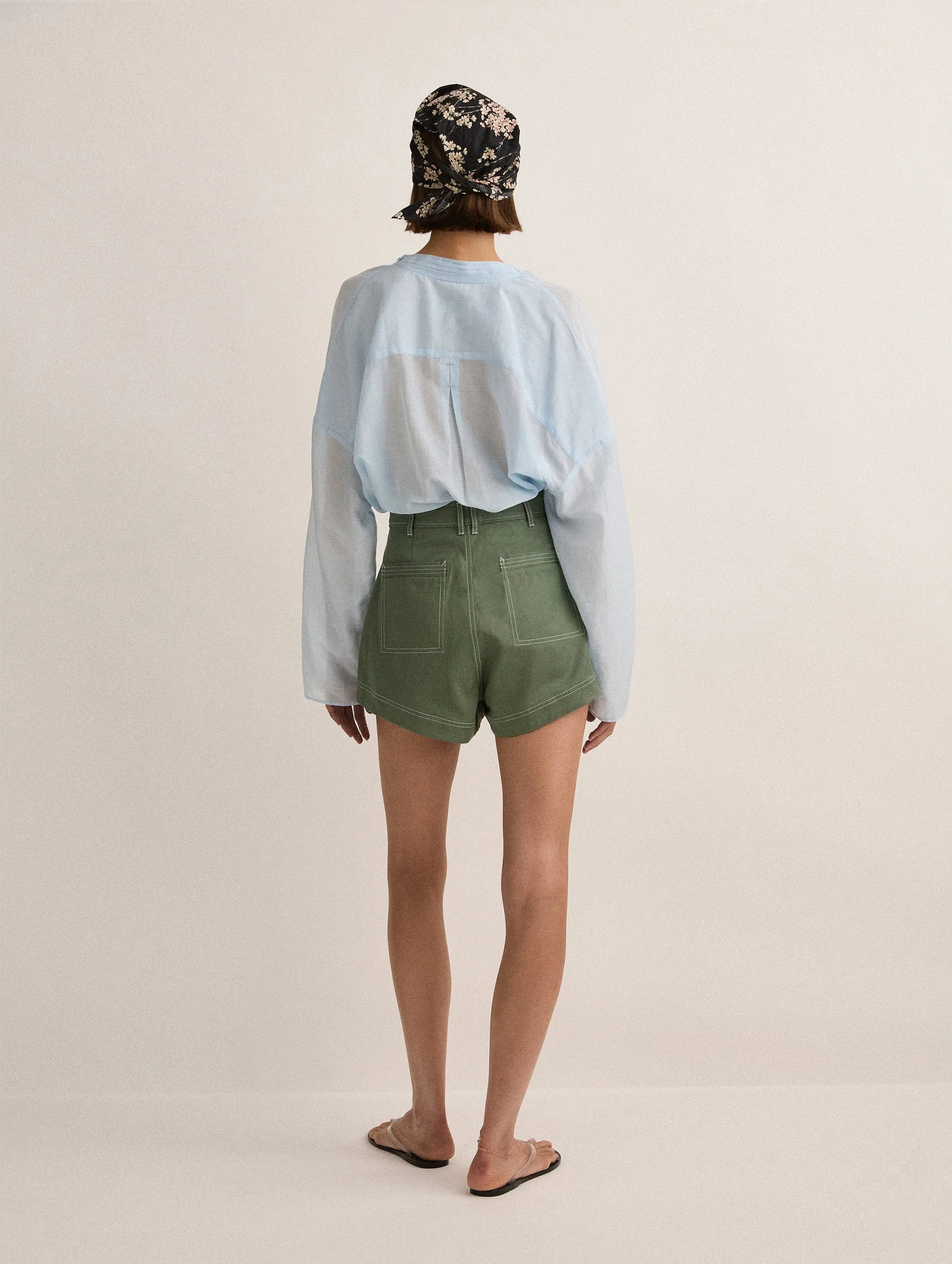 Quinn Blouse in Sky Blue - Image 3