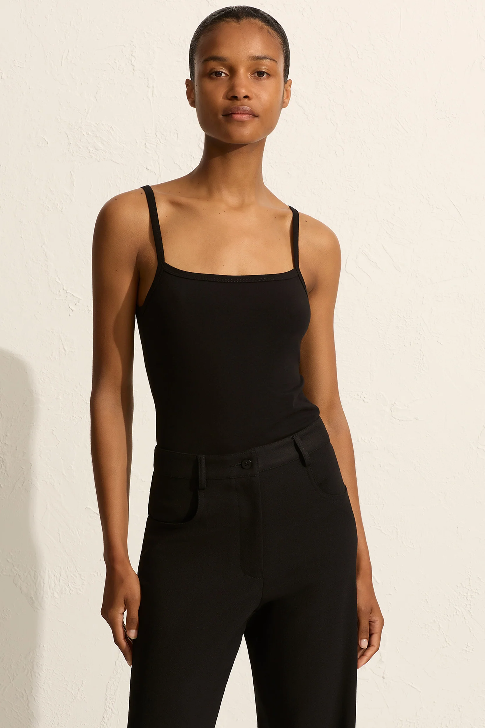 Relaxed Crepe Pant in Black - Image 4
