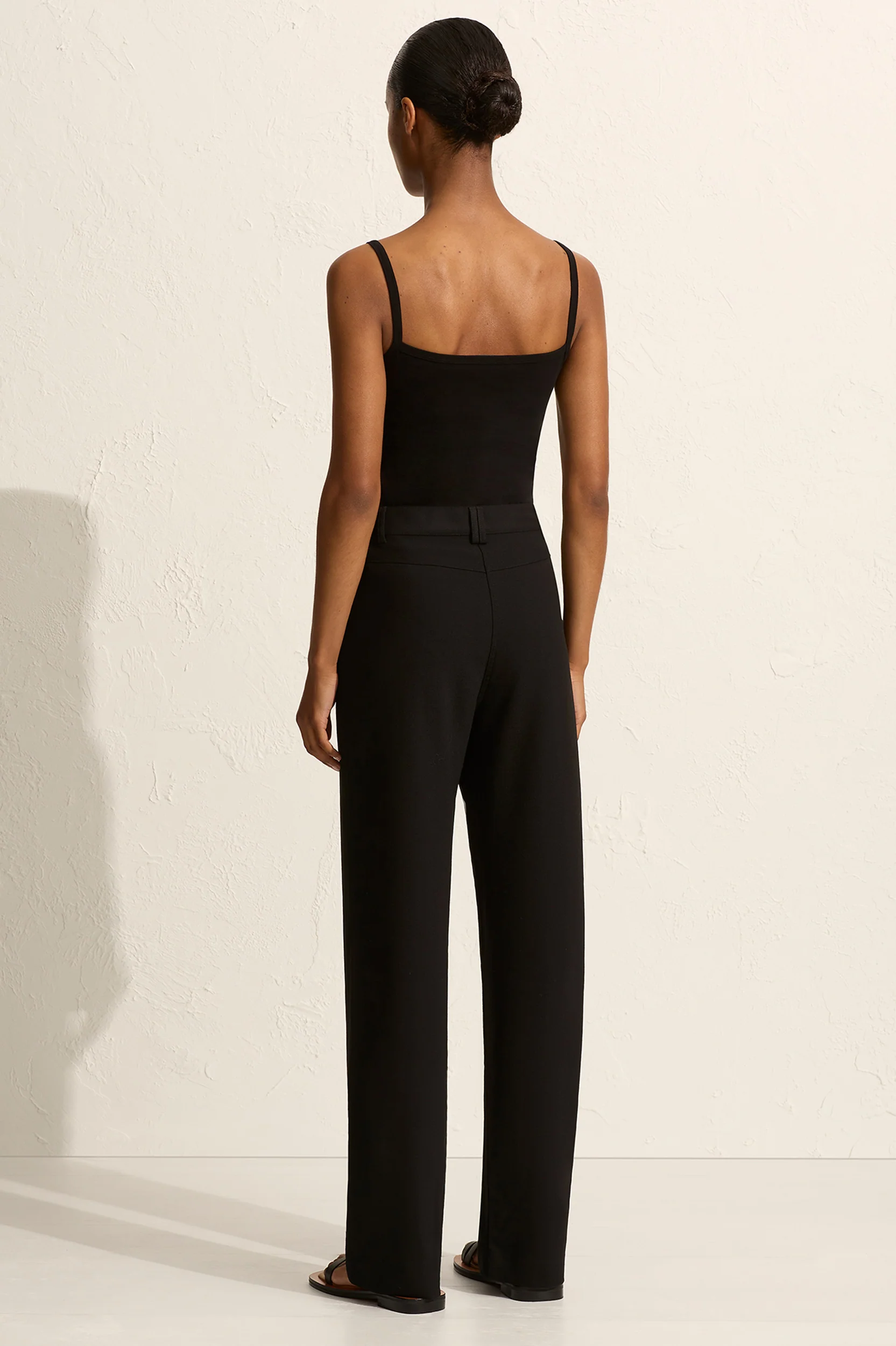 Relaxed Crepe Pant in Black - Image 5