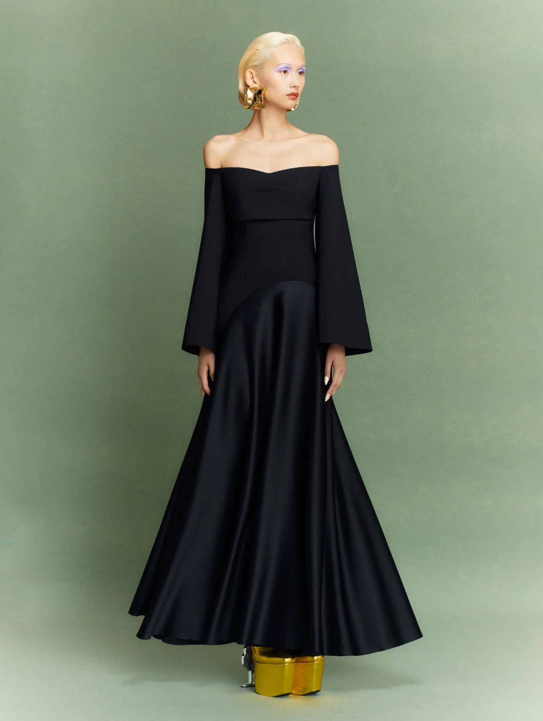 Rina Maxi Dress in Black - Image 2