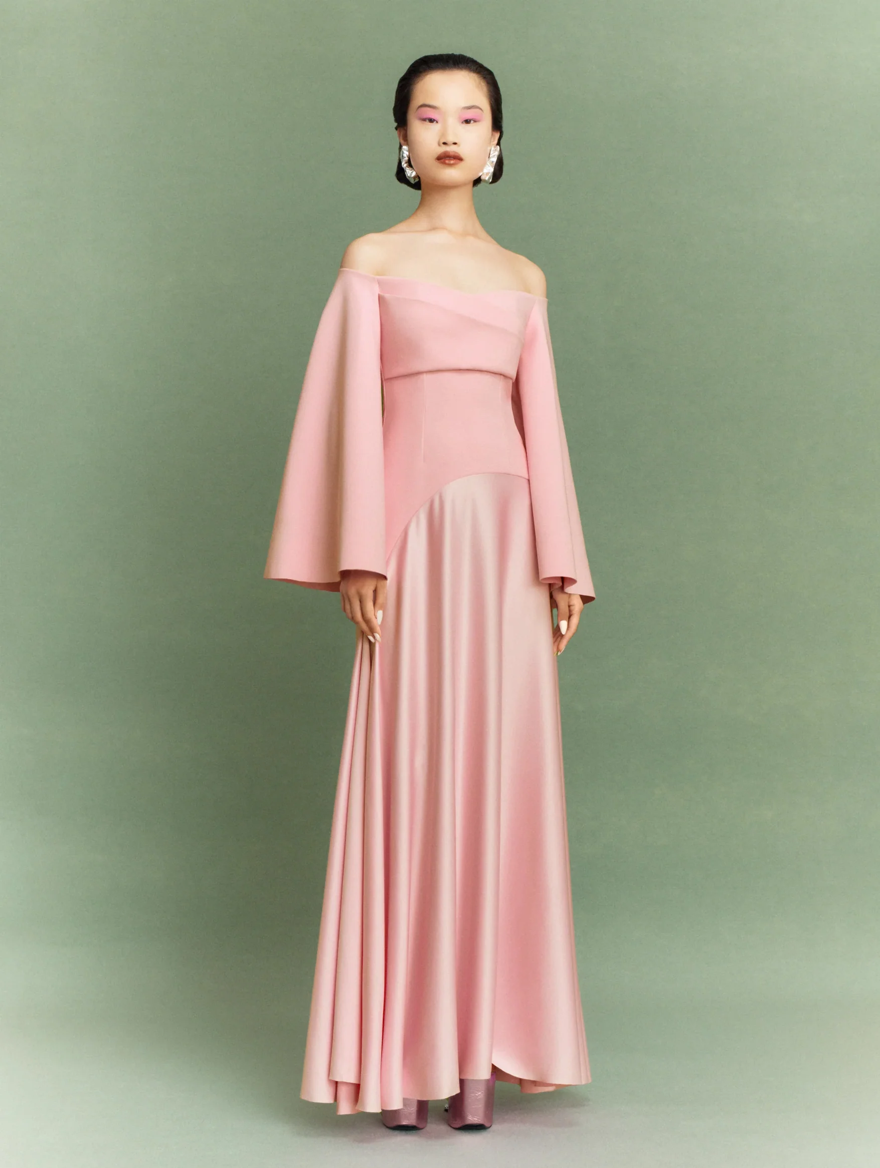 Rina Maxi Dress in Putty Pink - Image 2