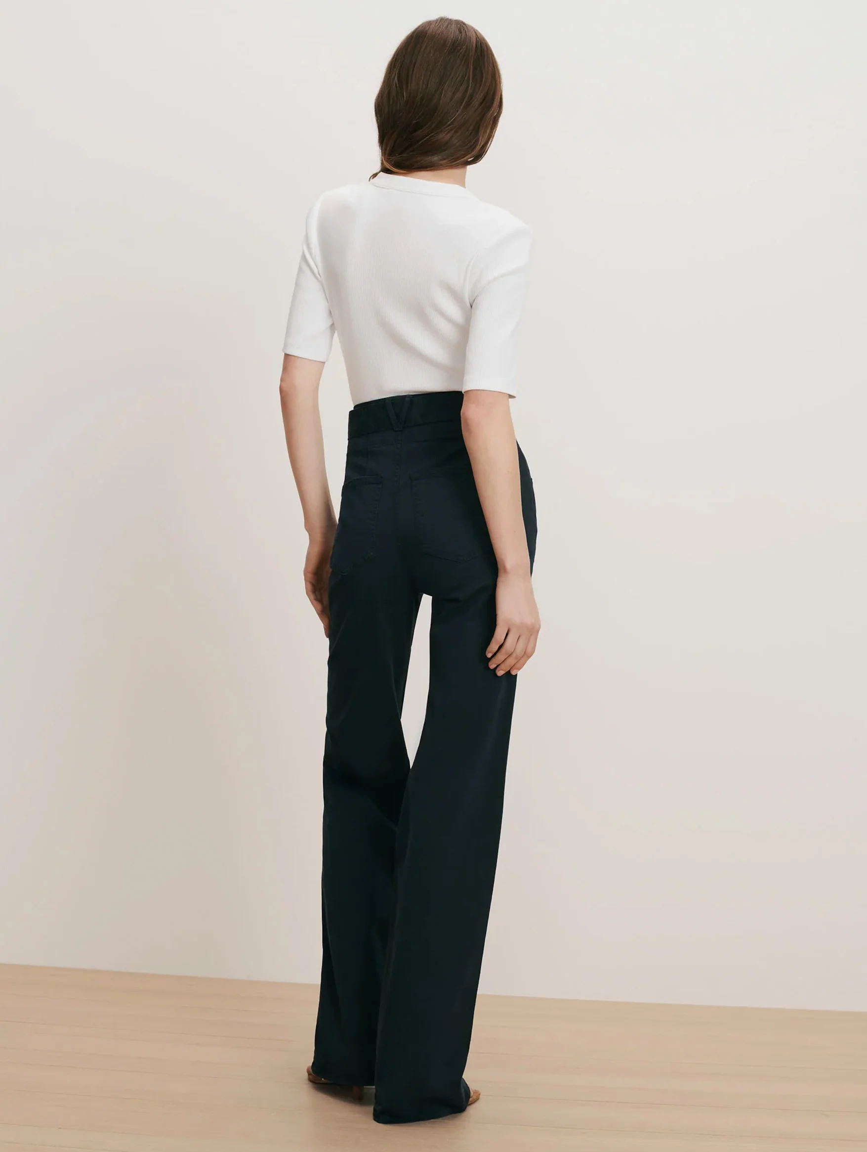 Rosanna Wide-Leg Pant in Navy - Image 5