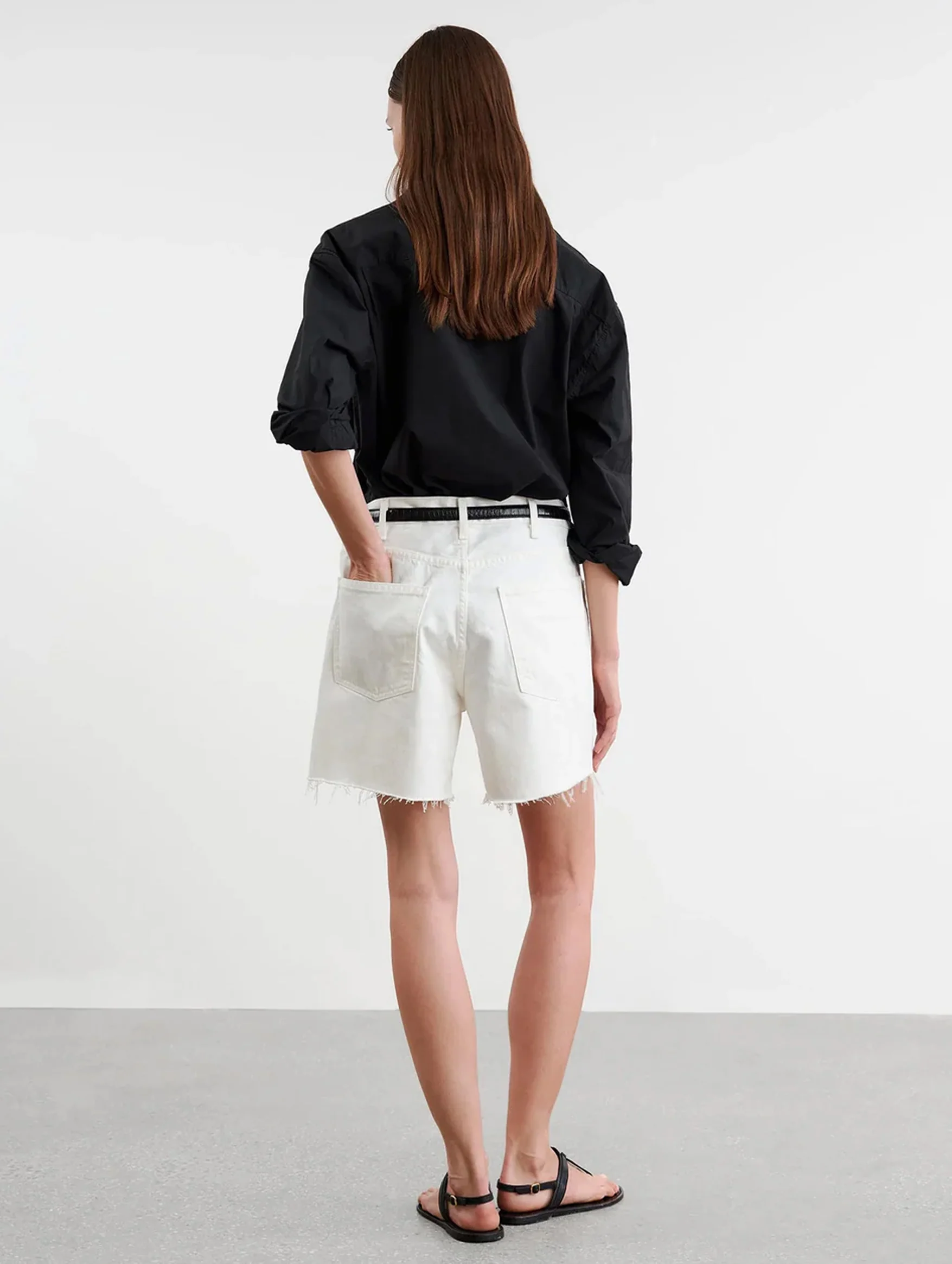 Russel Denim Short in Cream - Image 5