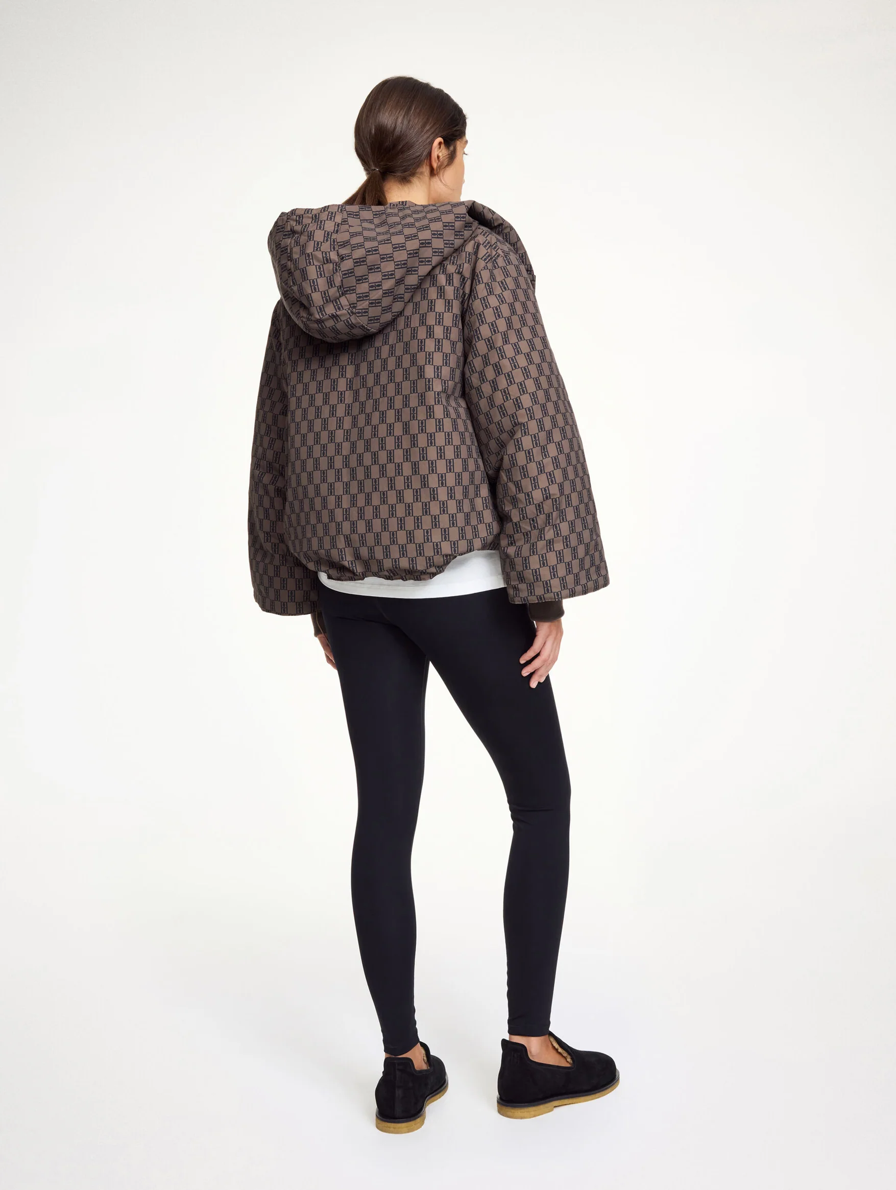 Sallie Recycled Cotton Jacket in Dark Mahogany - Image 3