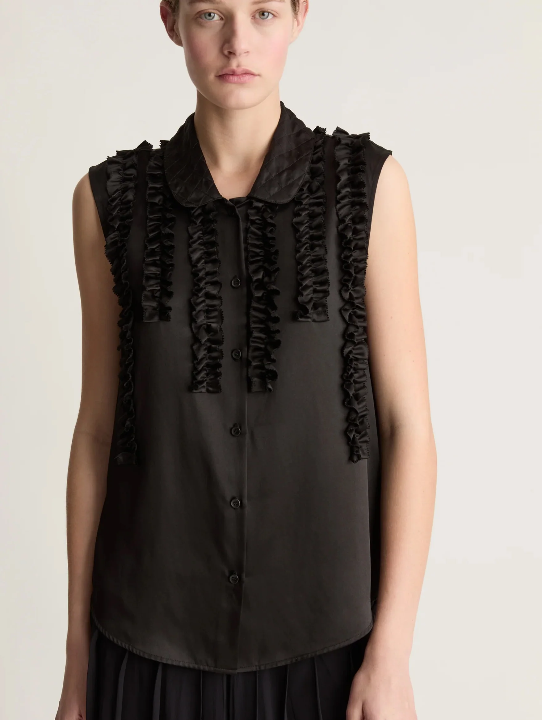 Sherry Sleeveless Blouse in Black - Image 5