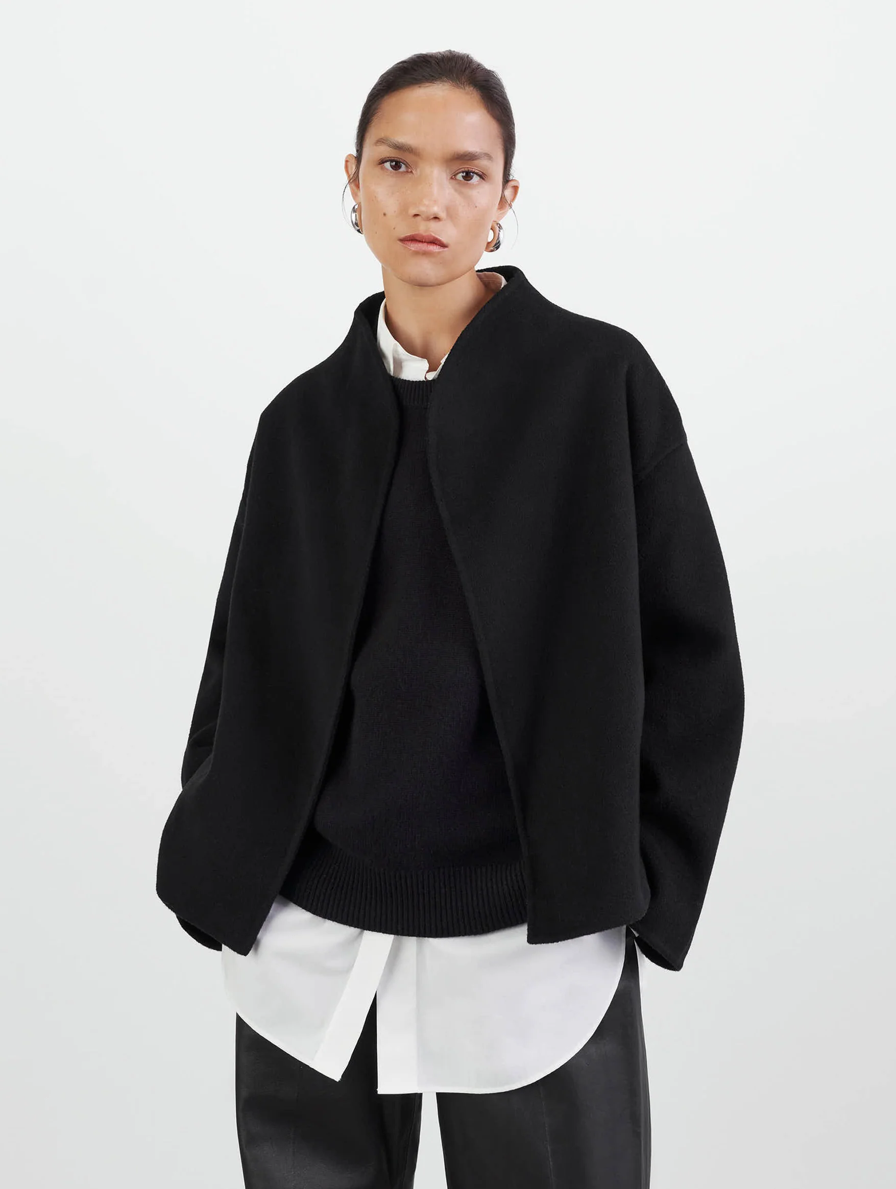 Signature Short Jacket in Black - Image 2