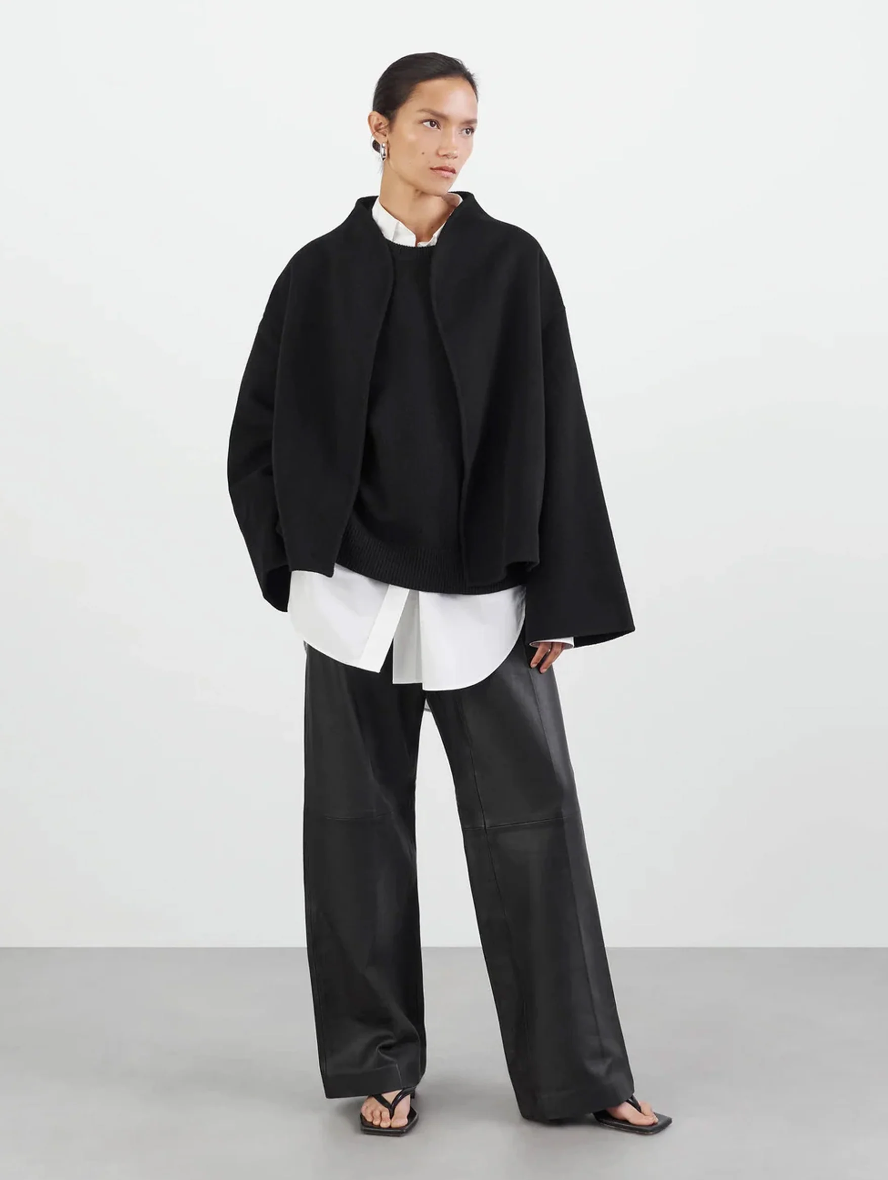 Signature Short Jacket in Black - Image 3