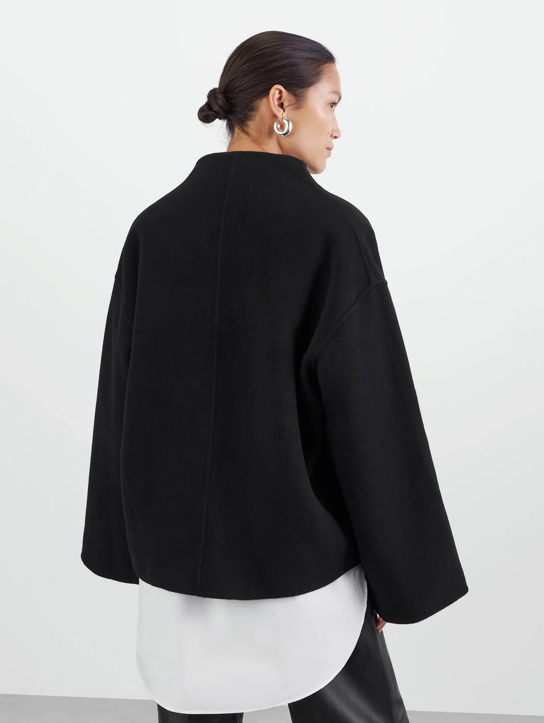 Signature Short Jacket in Black - Image 5