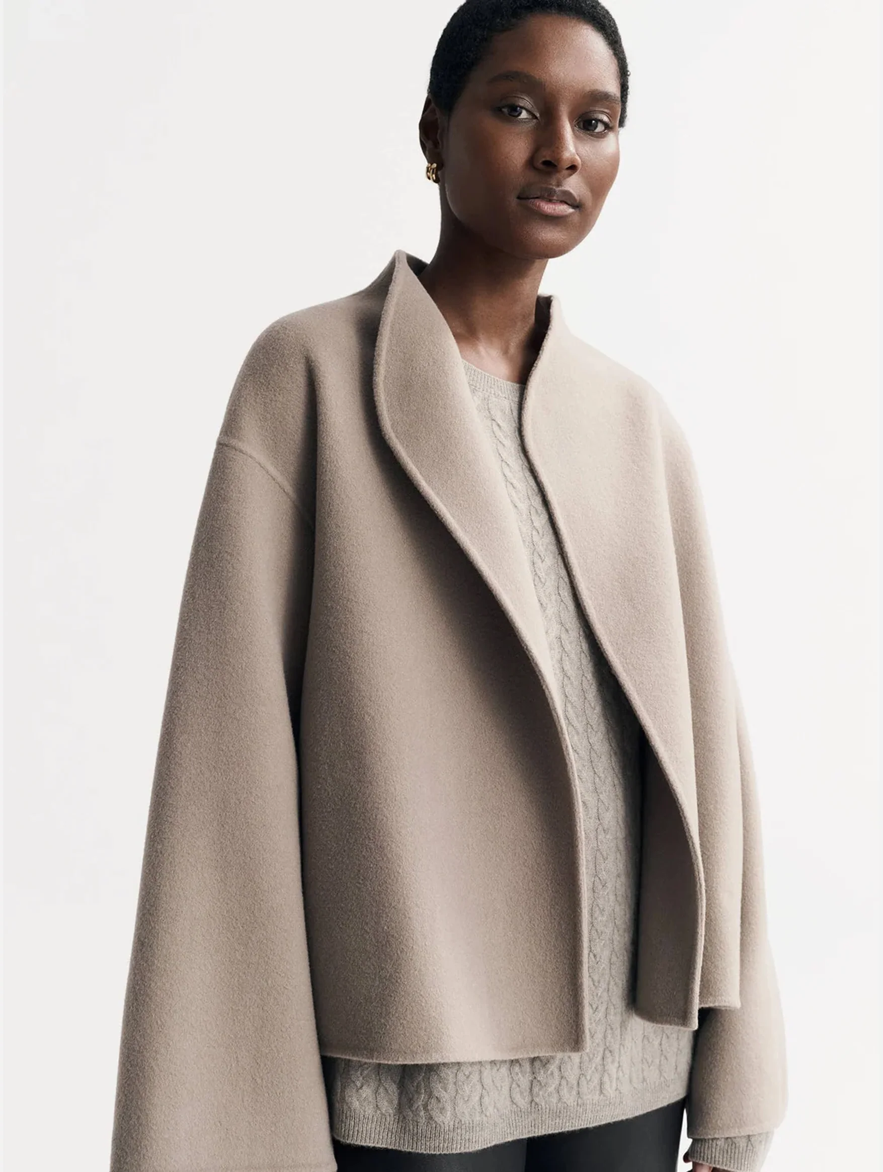 Signature Short Jacket in Dark Sand - Image 2