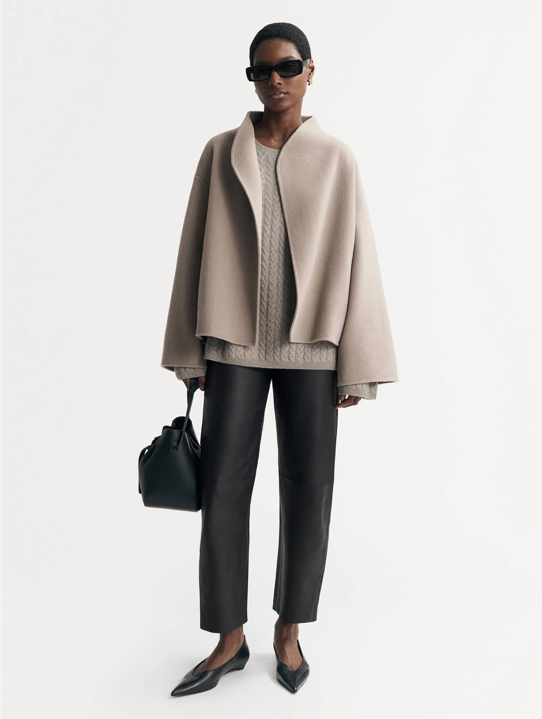 Signature Short Jacket in Dark Sand - Image 3