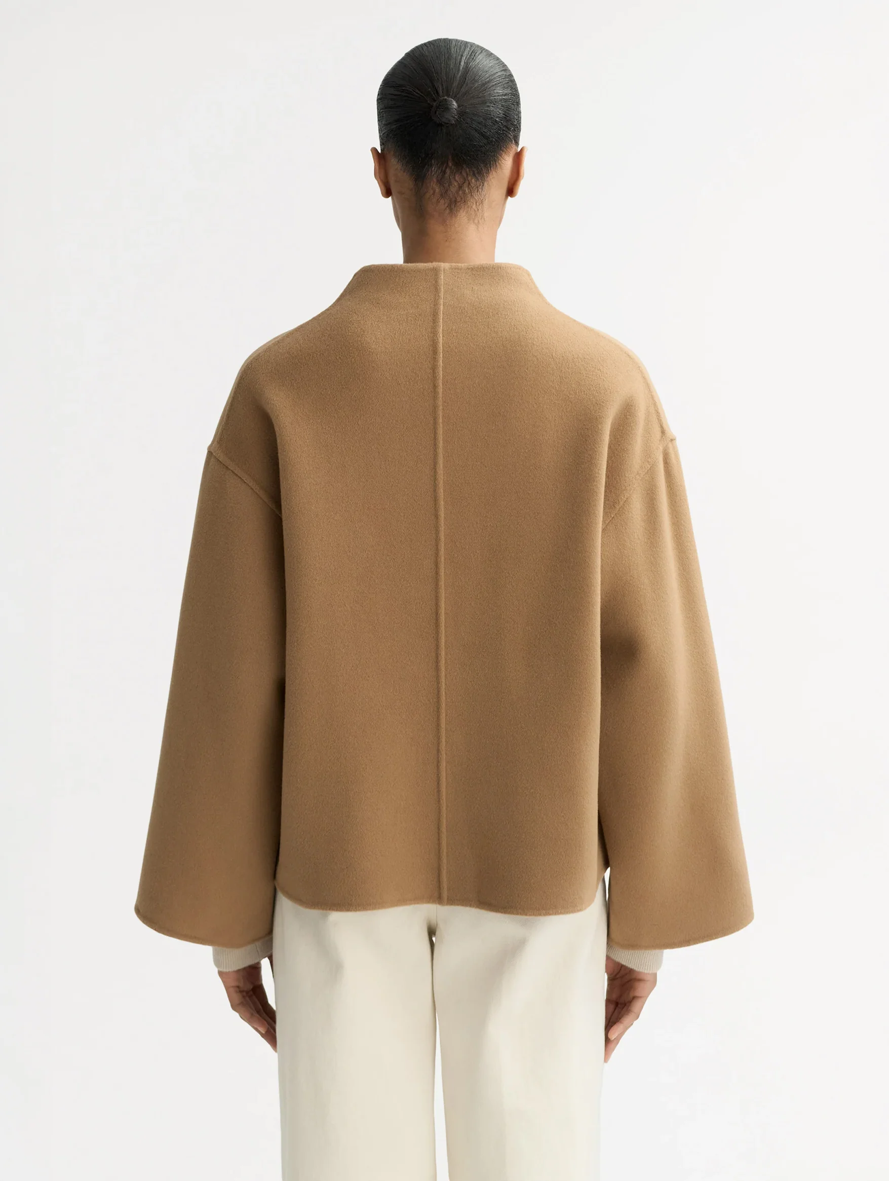 Signature Short Jacket in Camel - Image 3