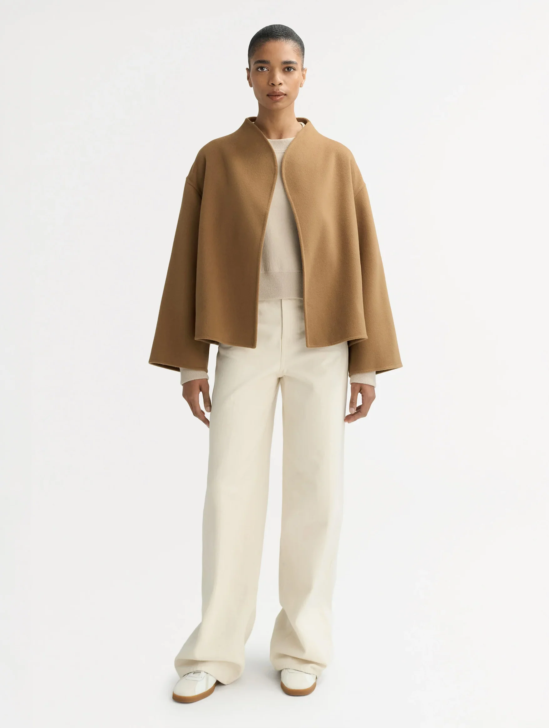 Signature Short Jacket in Camel - Image 4