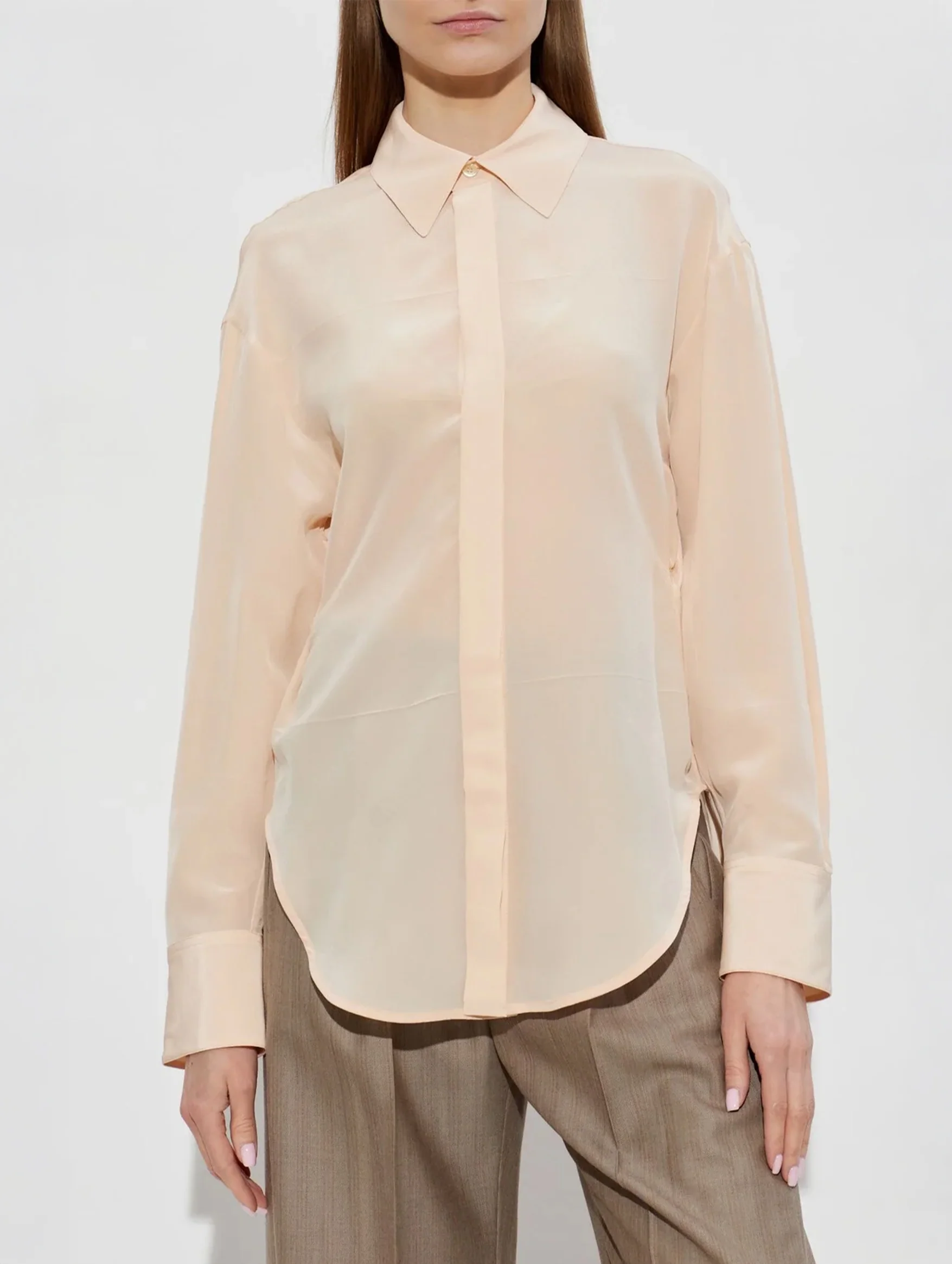 Slim Pyjama Shirt in Blossom - Image 2