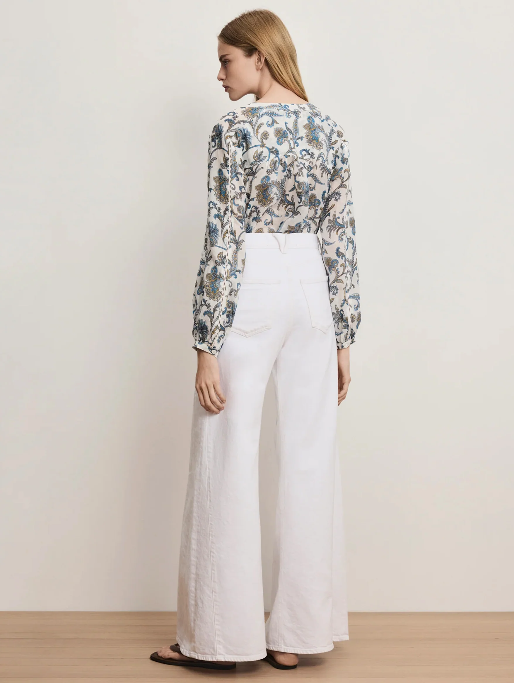 Soleil Blouse in Dove Multi - Image 3