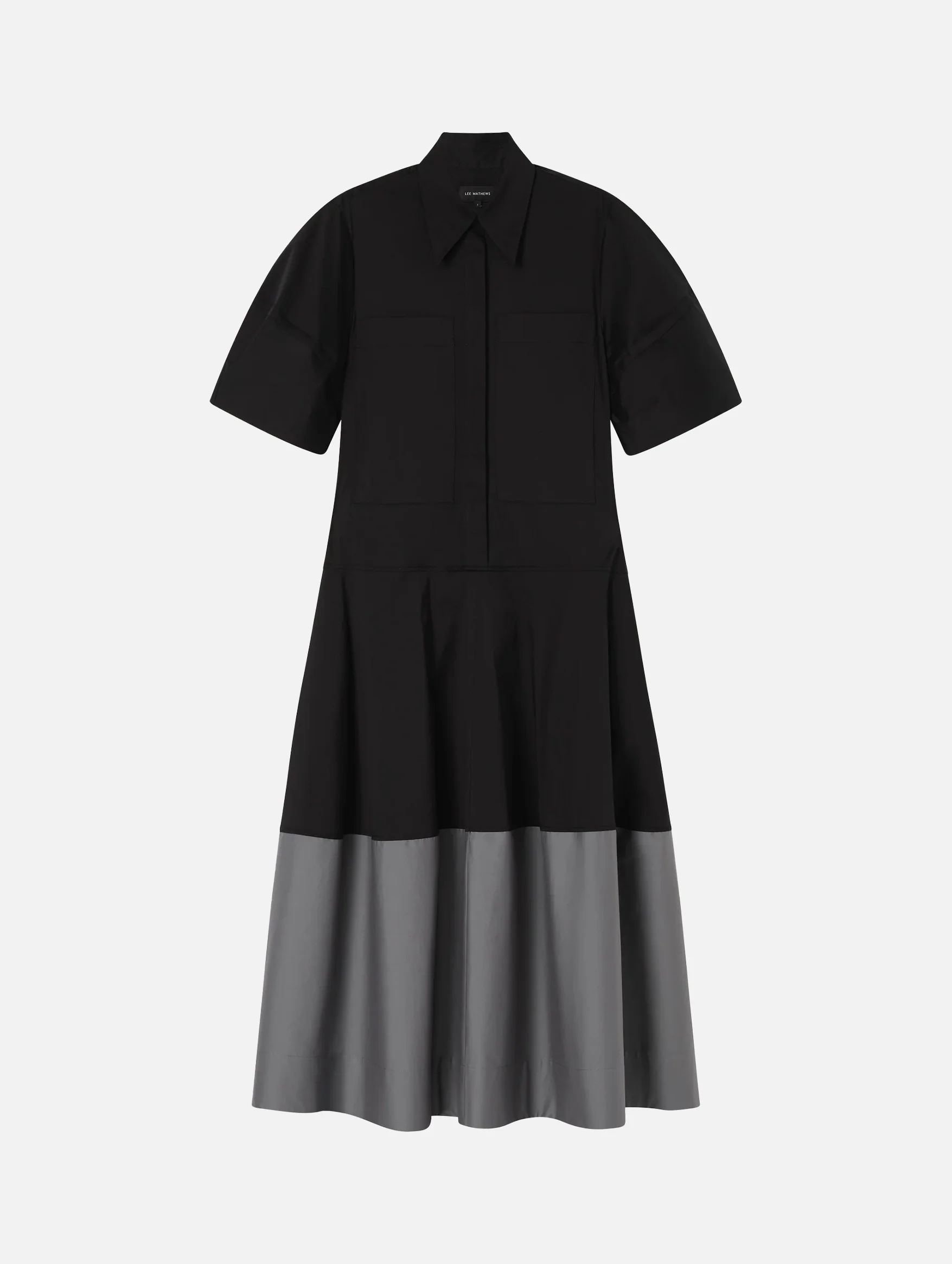 Spencer Lantern Dress in Black