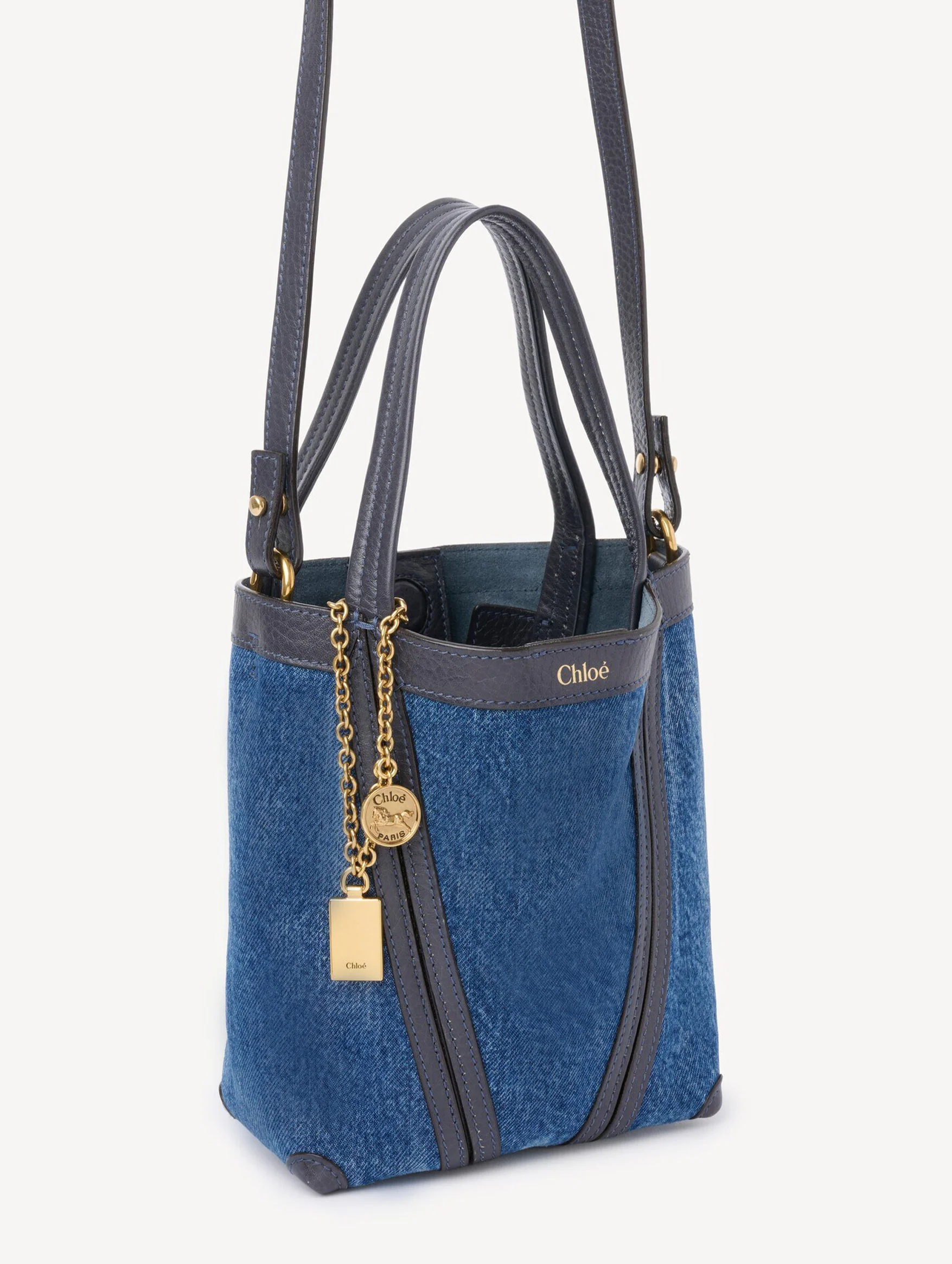 Spin Small Tote Bag in Ashes Blue - Image 5