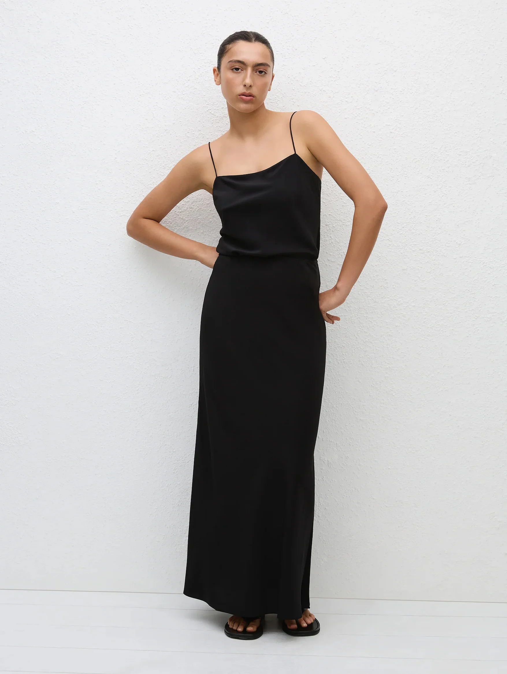 Square Camisole in Black - Image 2