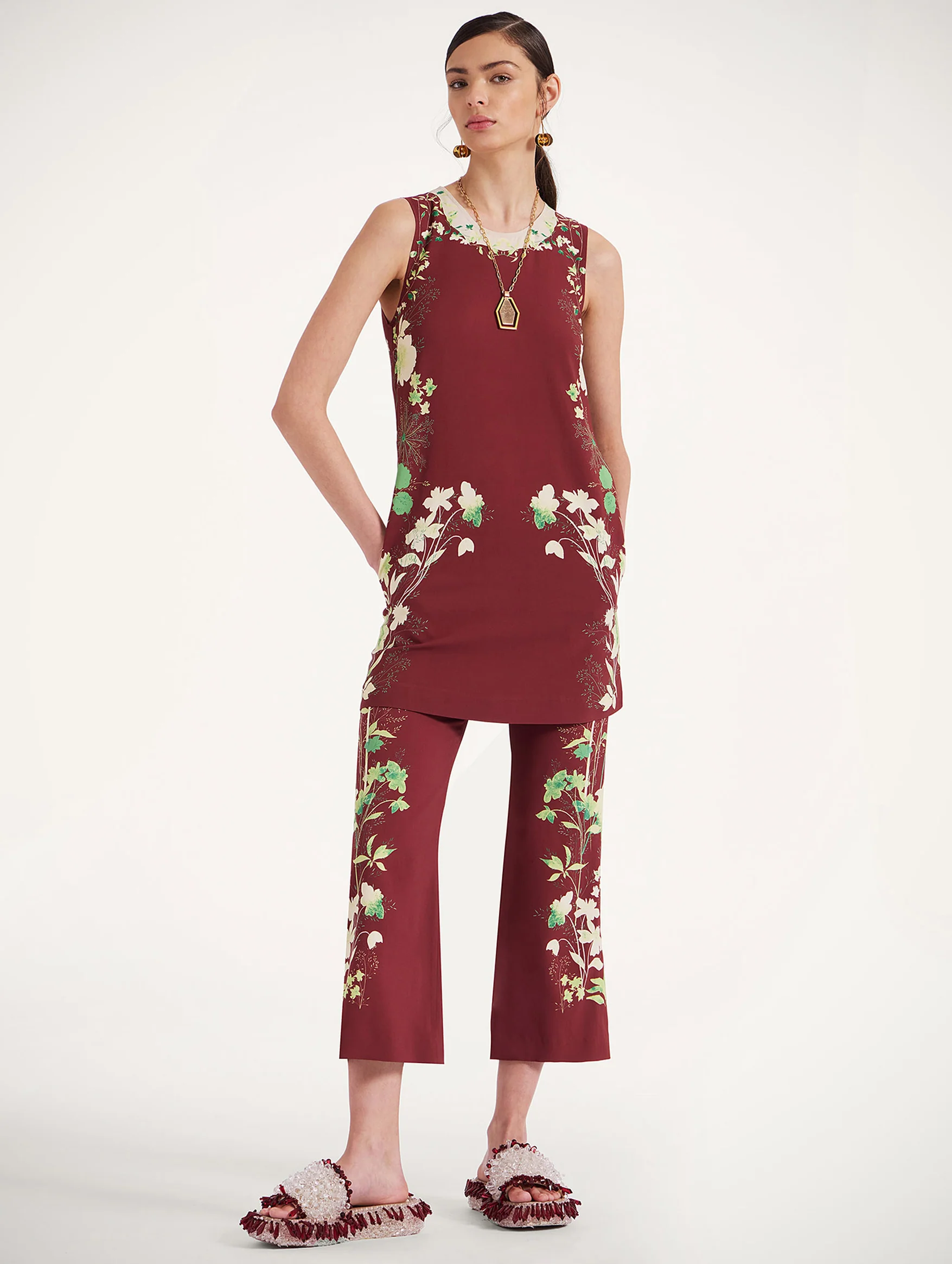 Stretch Tunic in Woodland Placée - Image 2
