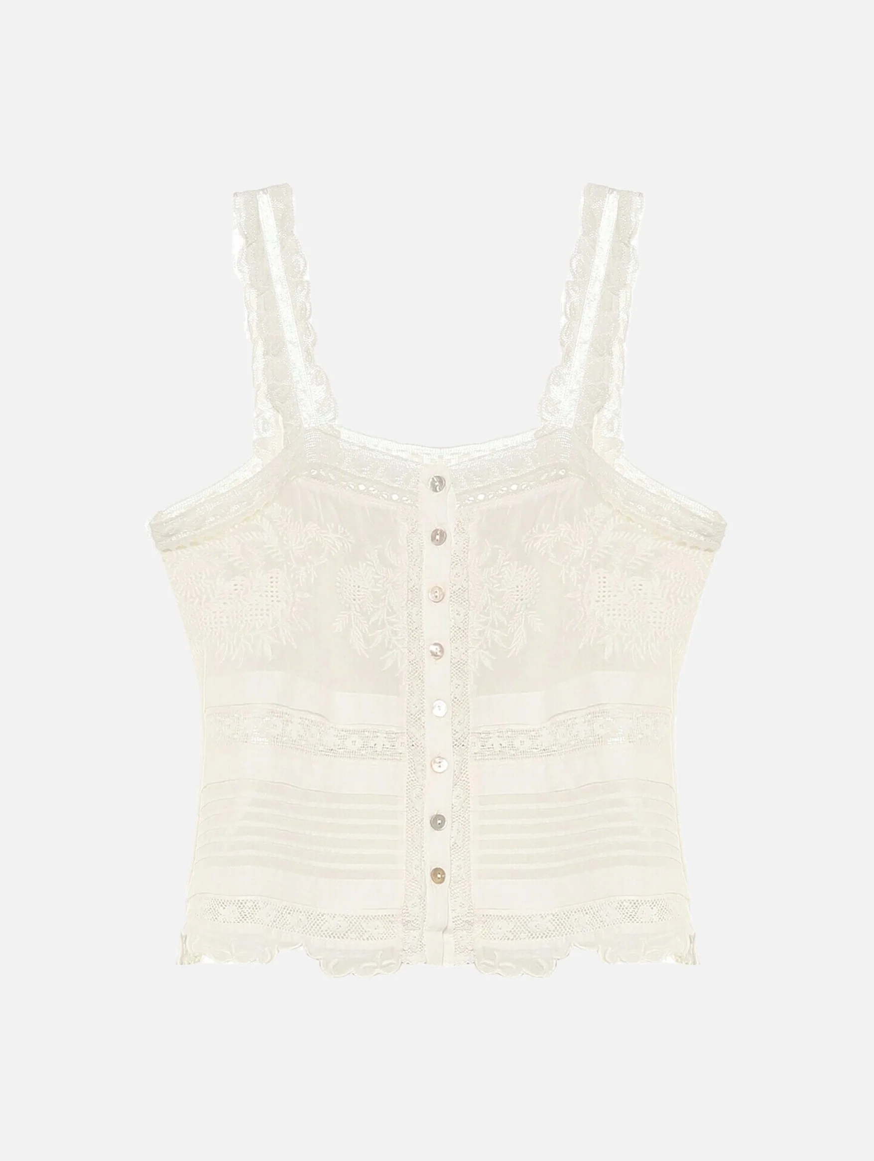 Sully Cotton Top in White