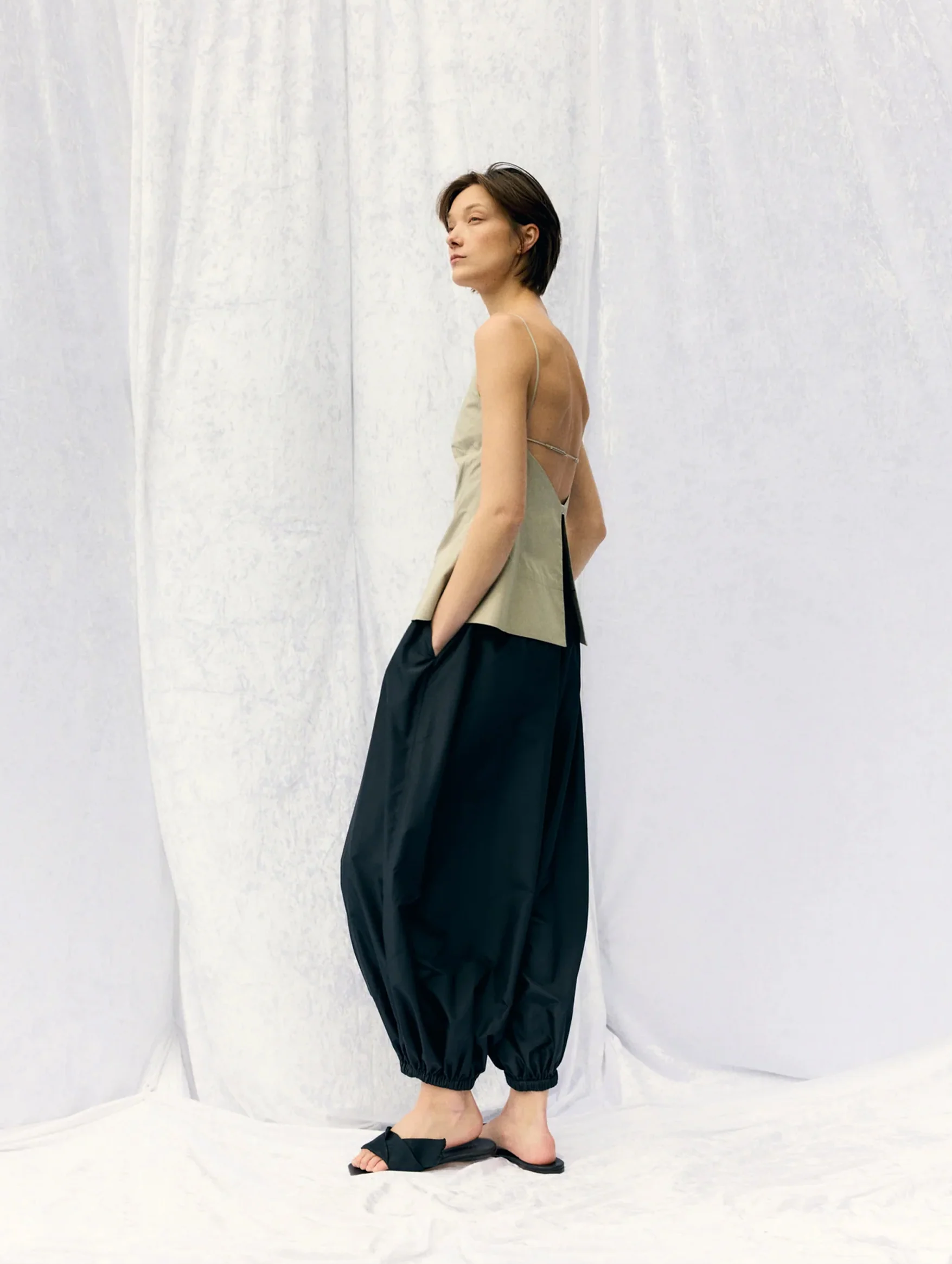 Summer Nylon Zeppelin Pant in Black - Image 7