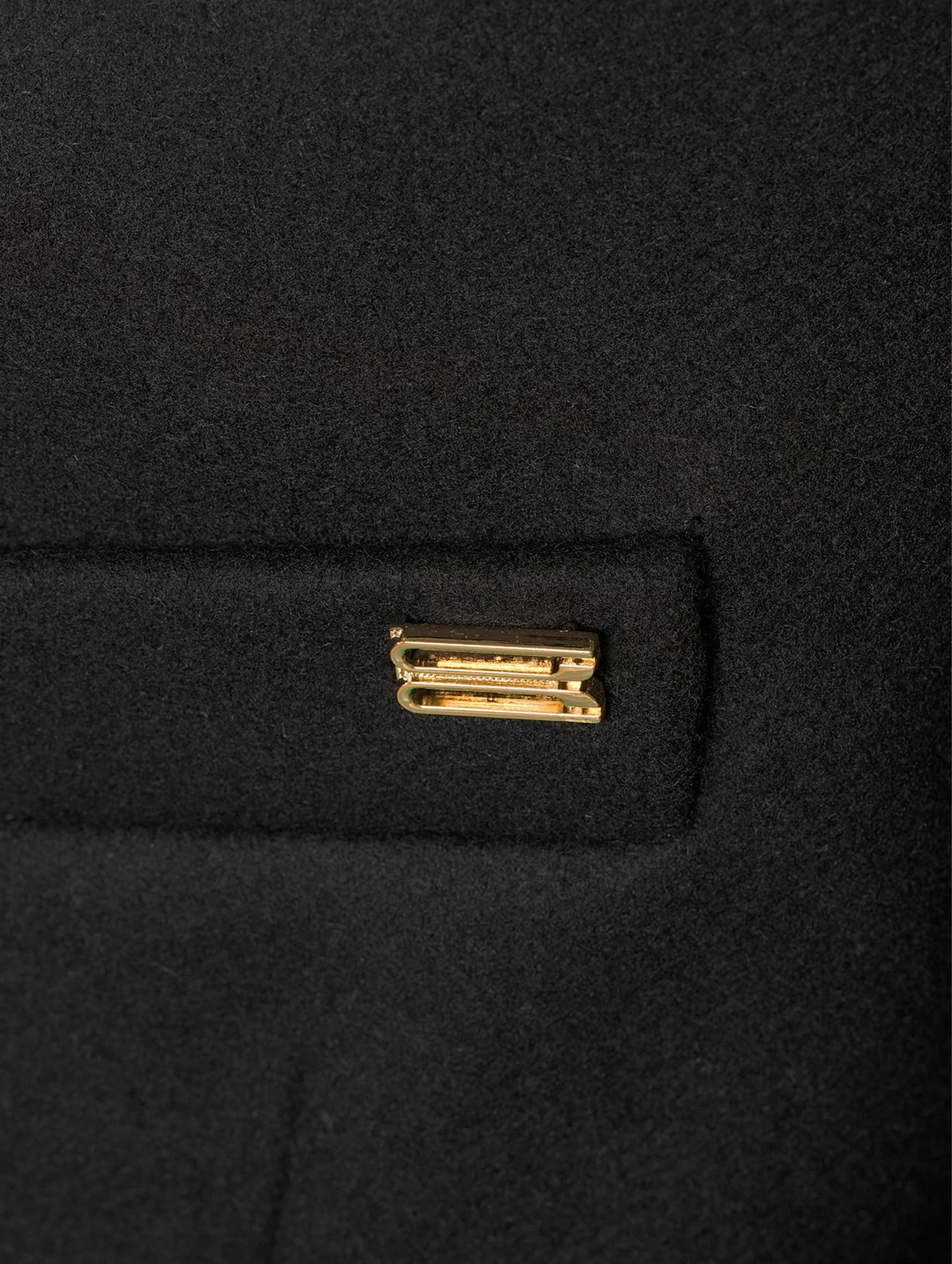 Tailored Pea Coat in Black - Image 5