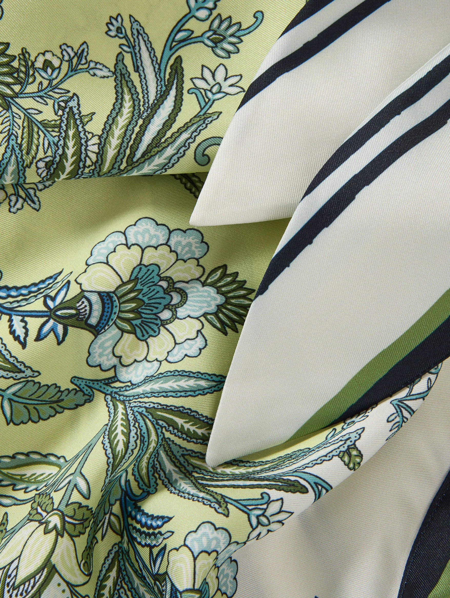 Tari One-Shoulder Blouse in Light Pistachio Multi - Image 6