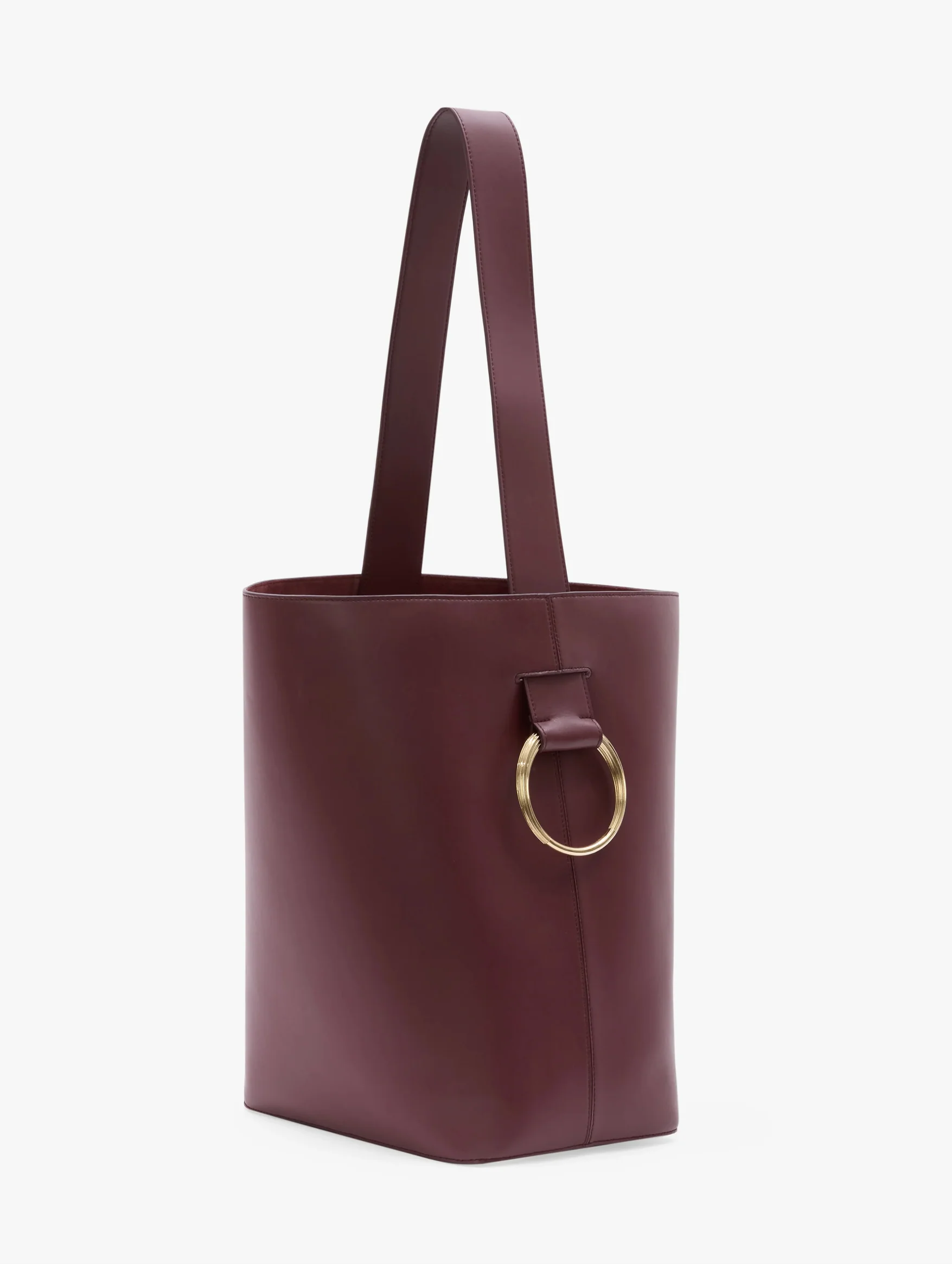 The Dia Bucket Bag in Dark Burgundy - Image 3