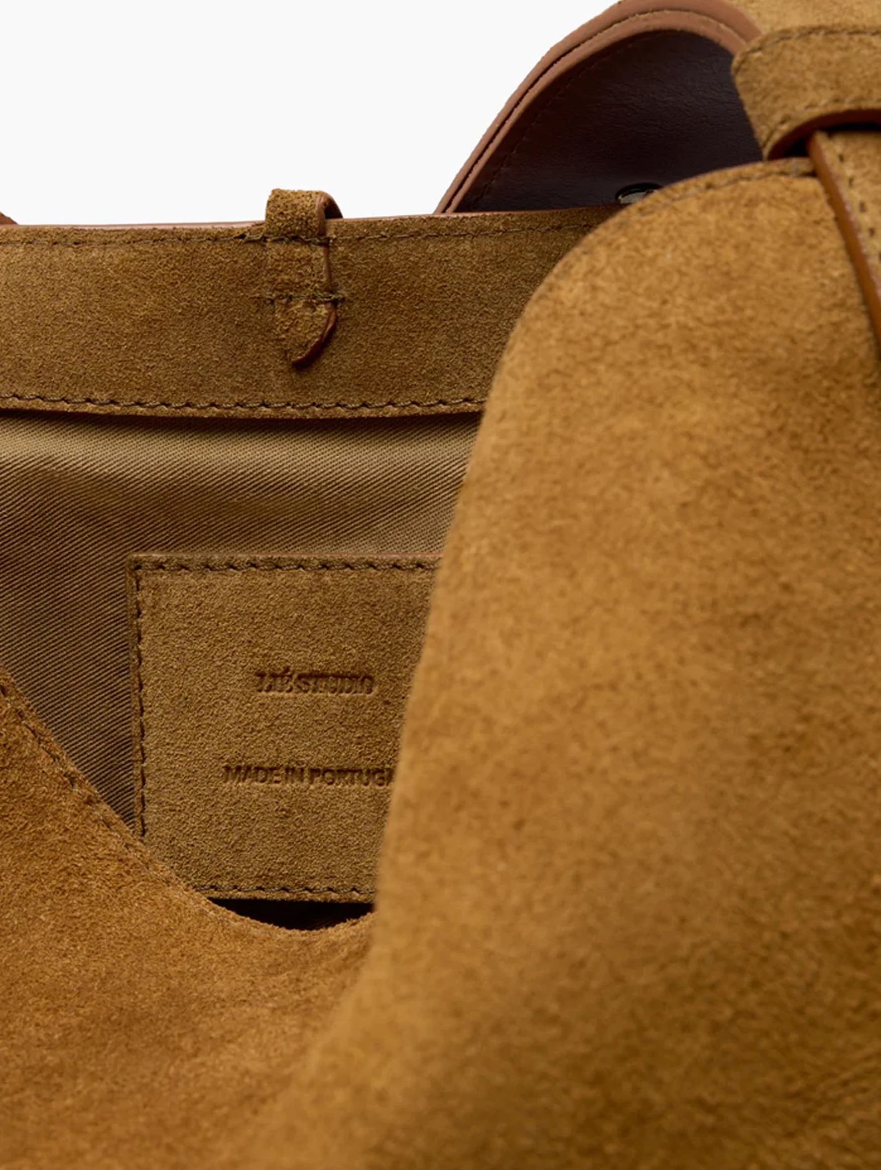 The Norma Tote in Maple Brown Suede - Image 3