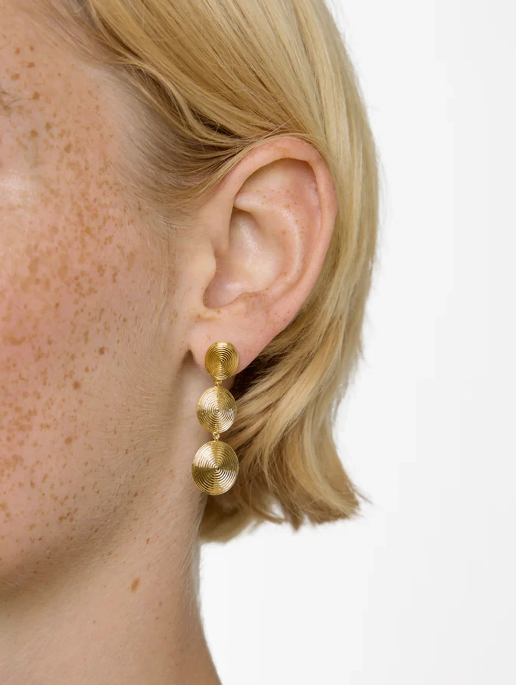 The Ruby Earrings in Gold - Image 2