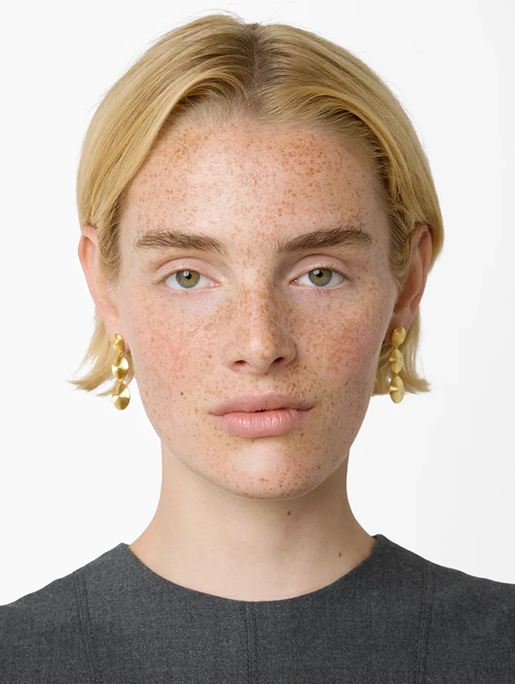 The Ruby Earrings in Gold - Image 3