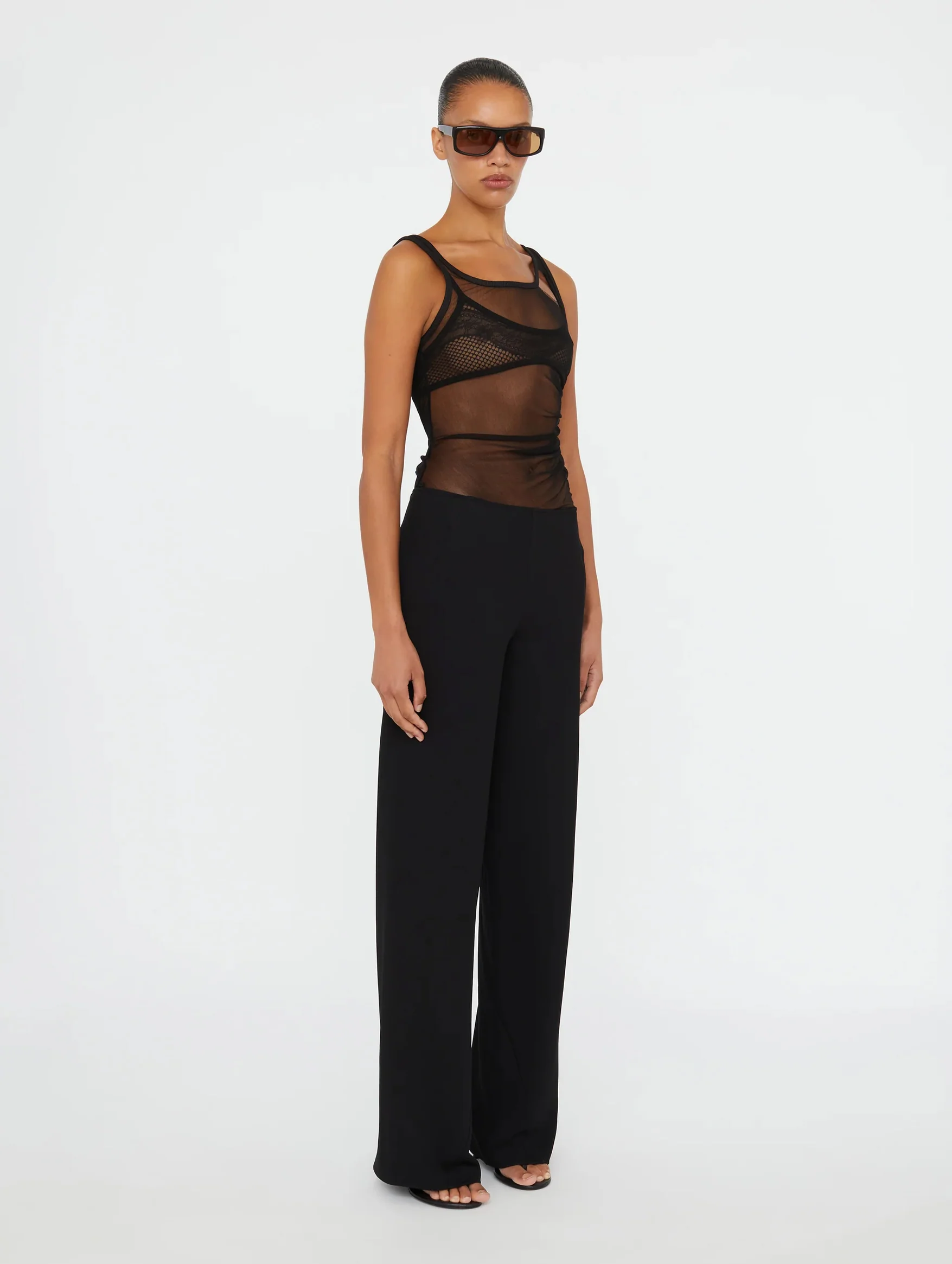 Traverse Bias Trouser in Black - Image 3