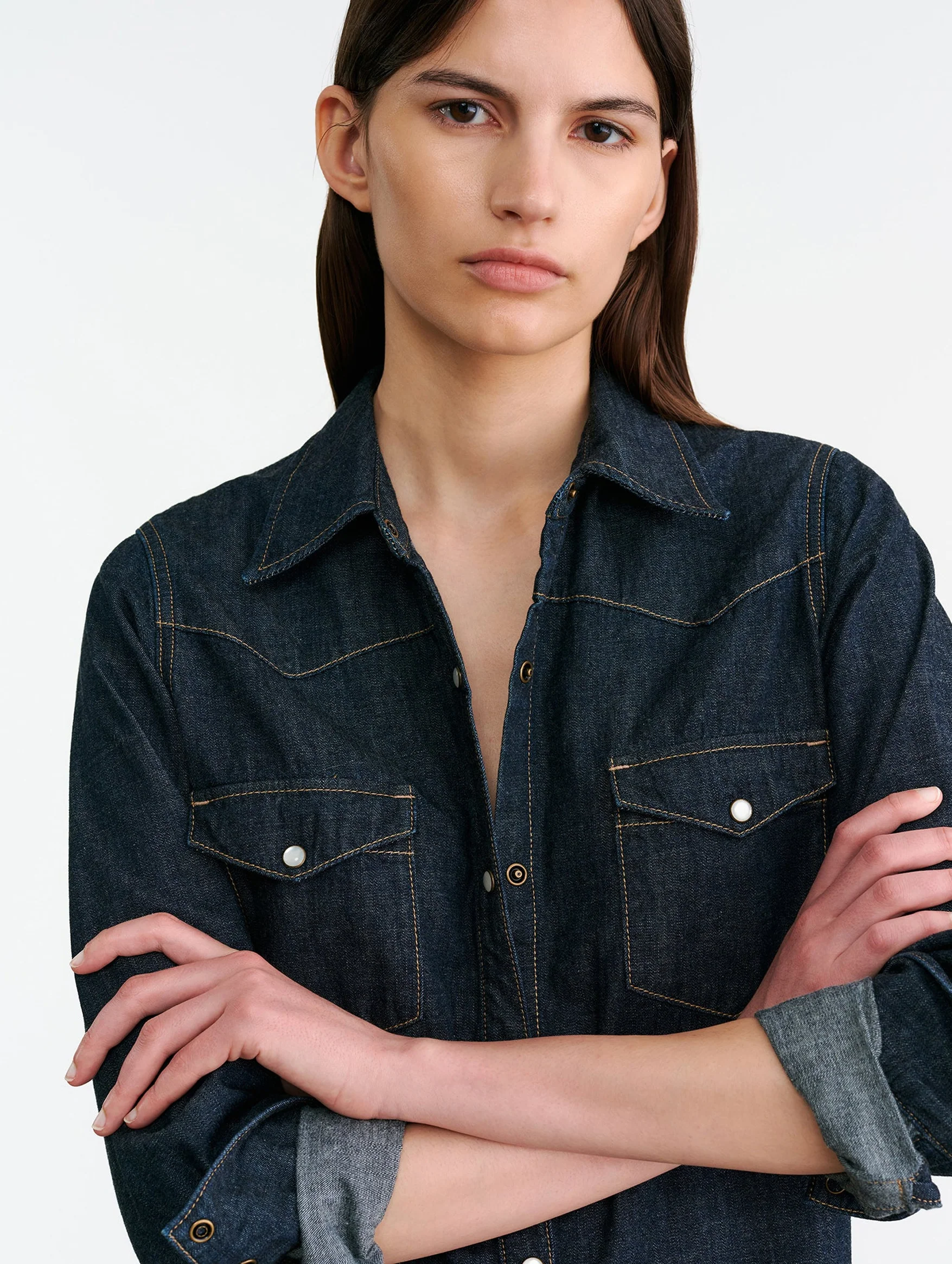Travis Shirt in Indigo Rinse - Image 3