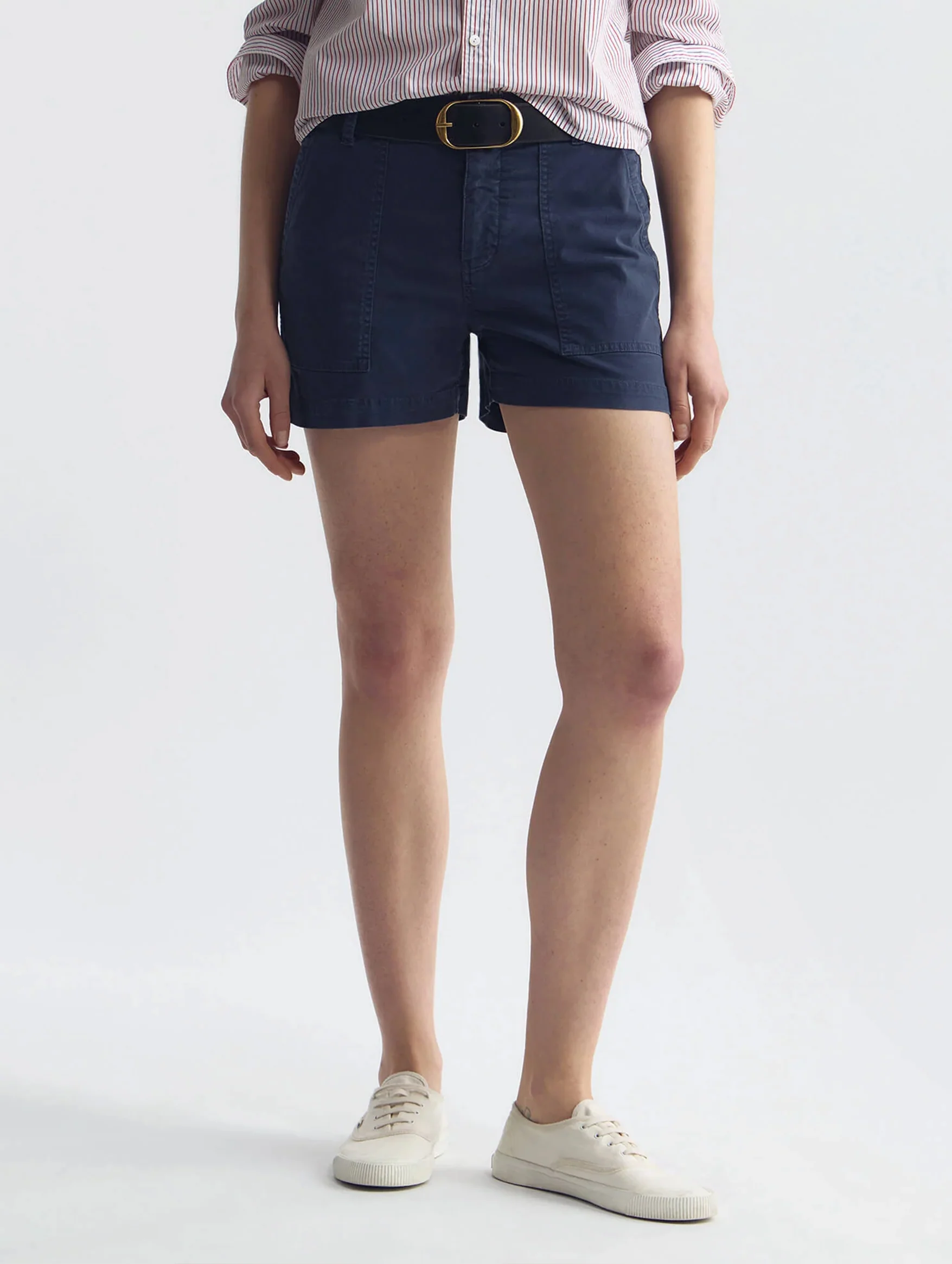 Utility Short in Vintage Washed Admiral Blue - Image 4