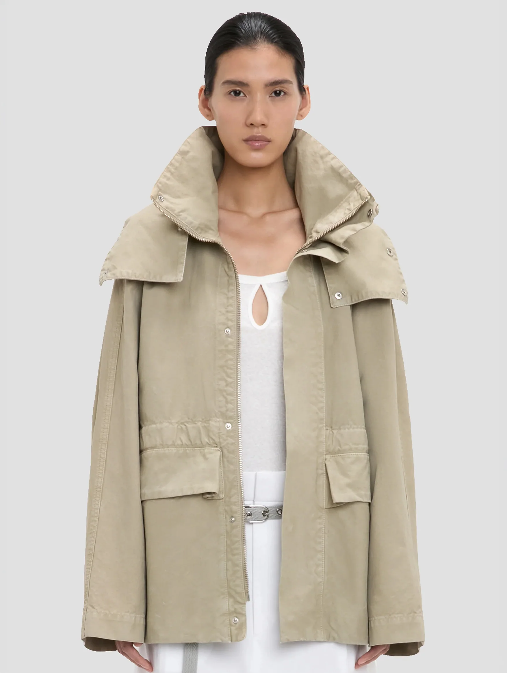 Utlity Jacket in Stone Grey - Image 4