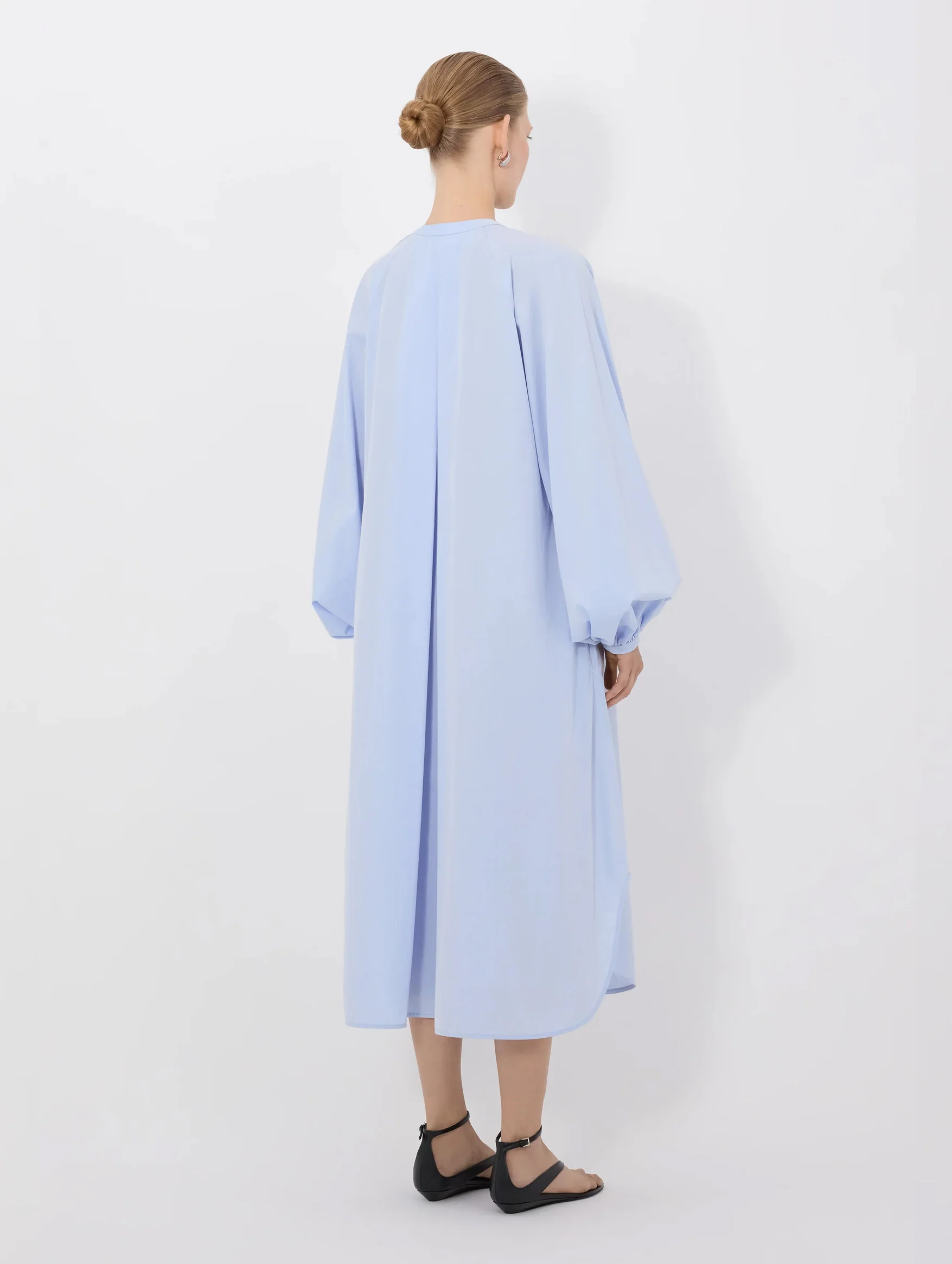 Vitti Loose Fit Blouse Dress in Storm - Image 5
