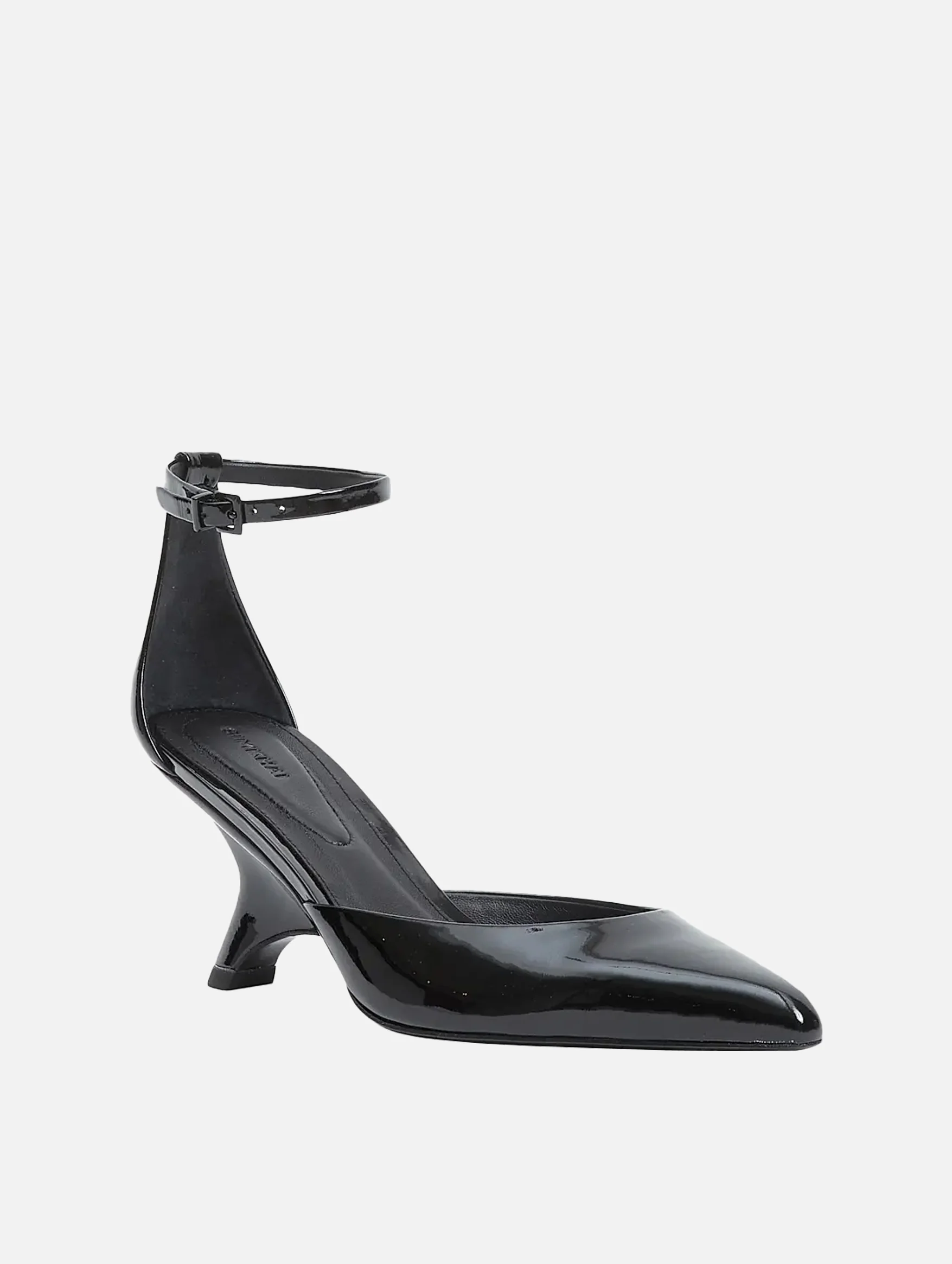 Vixen Patent Leather Wedge in Black - Image 2