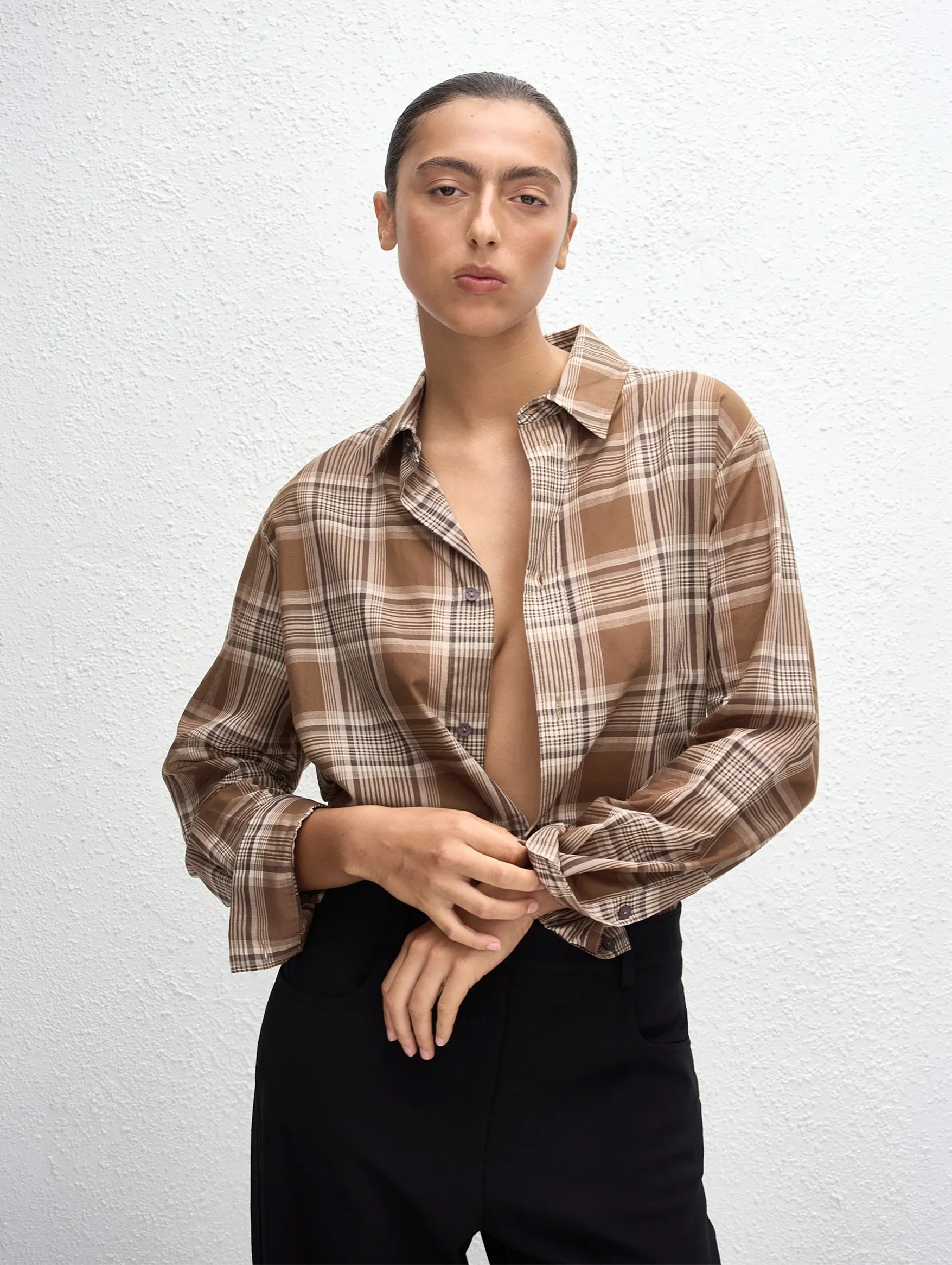 Voile Plaid Shirt in Picnic Plaid - Image 3