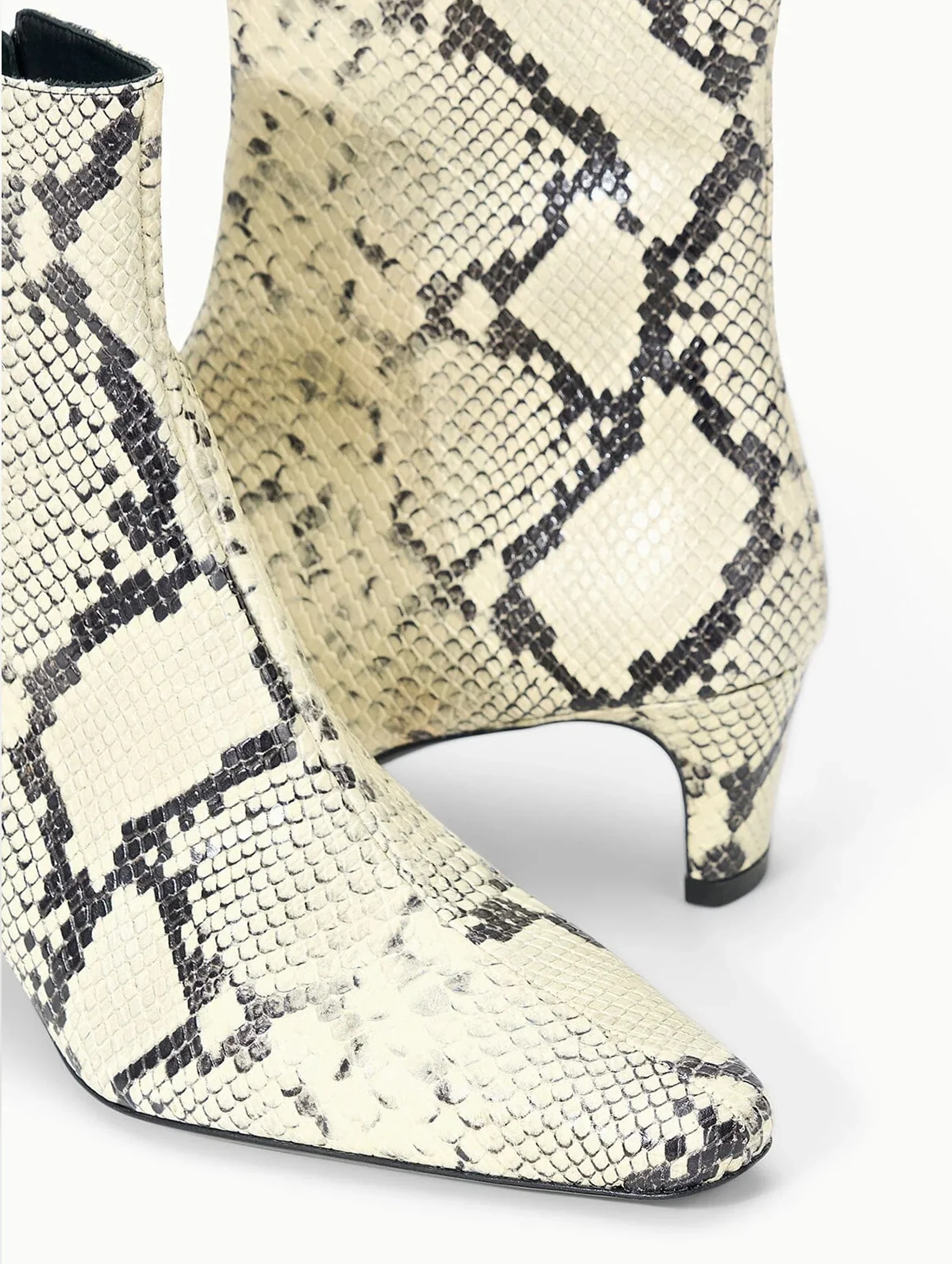 Wally Ankle Boot in White Snake - Image 3