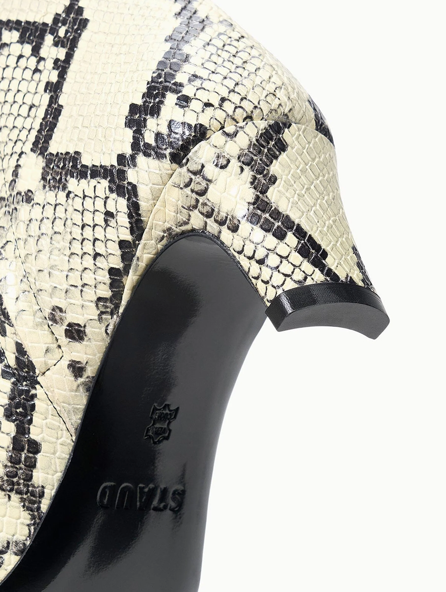 Wally Ankle Boot in White Snake - Image 4