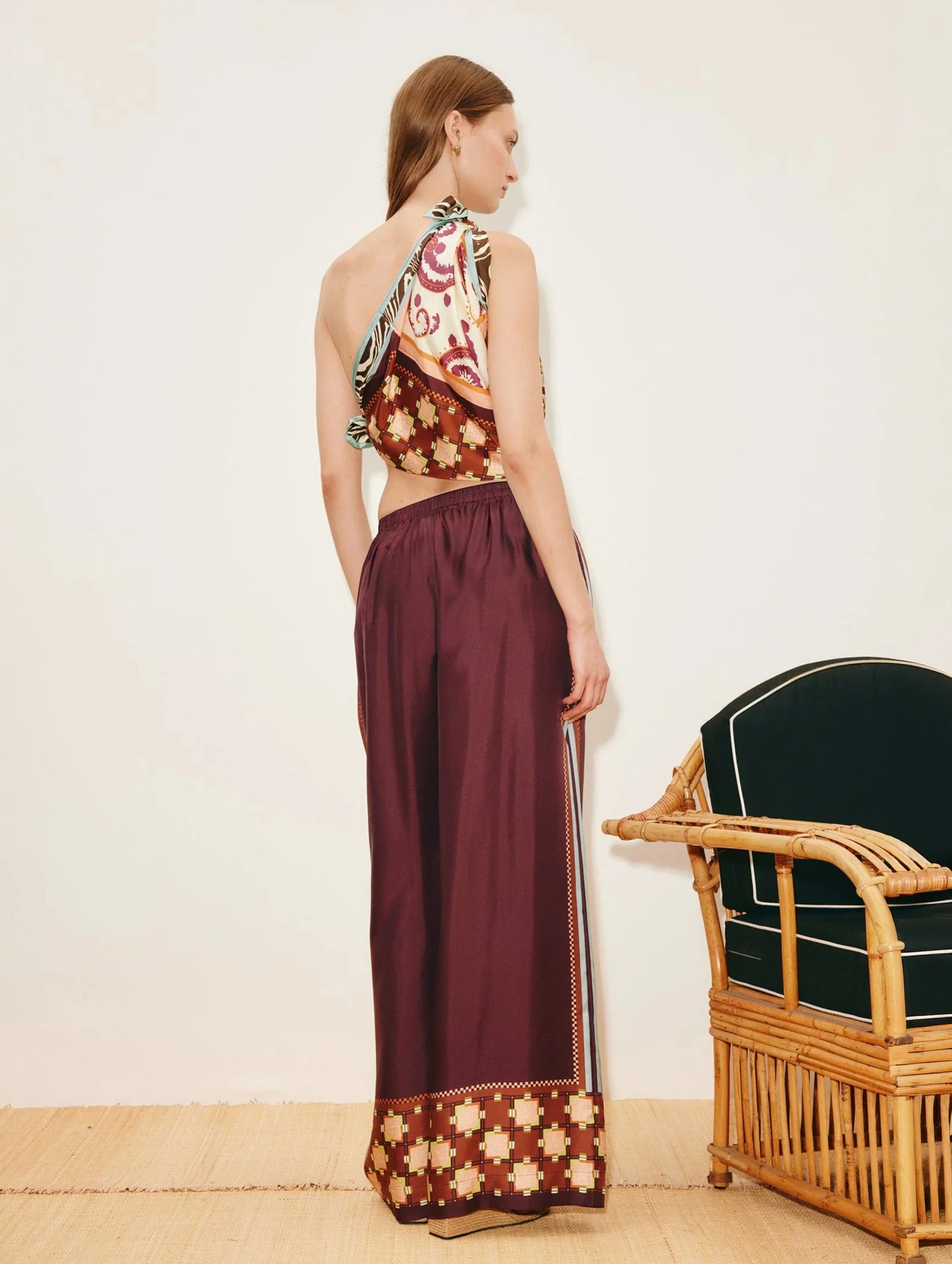 Wilson Silk Pant in Multi - Image 4