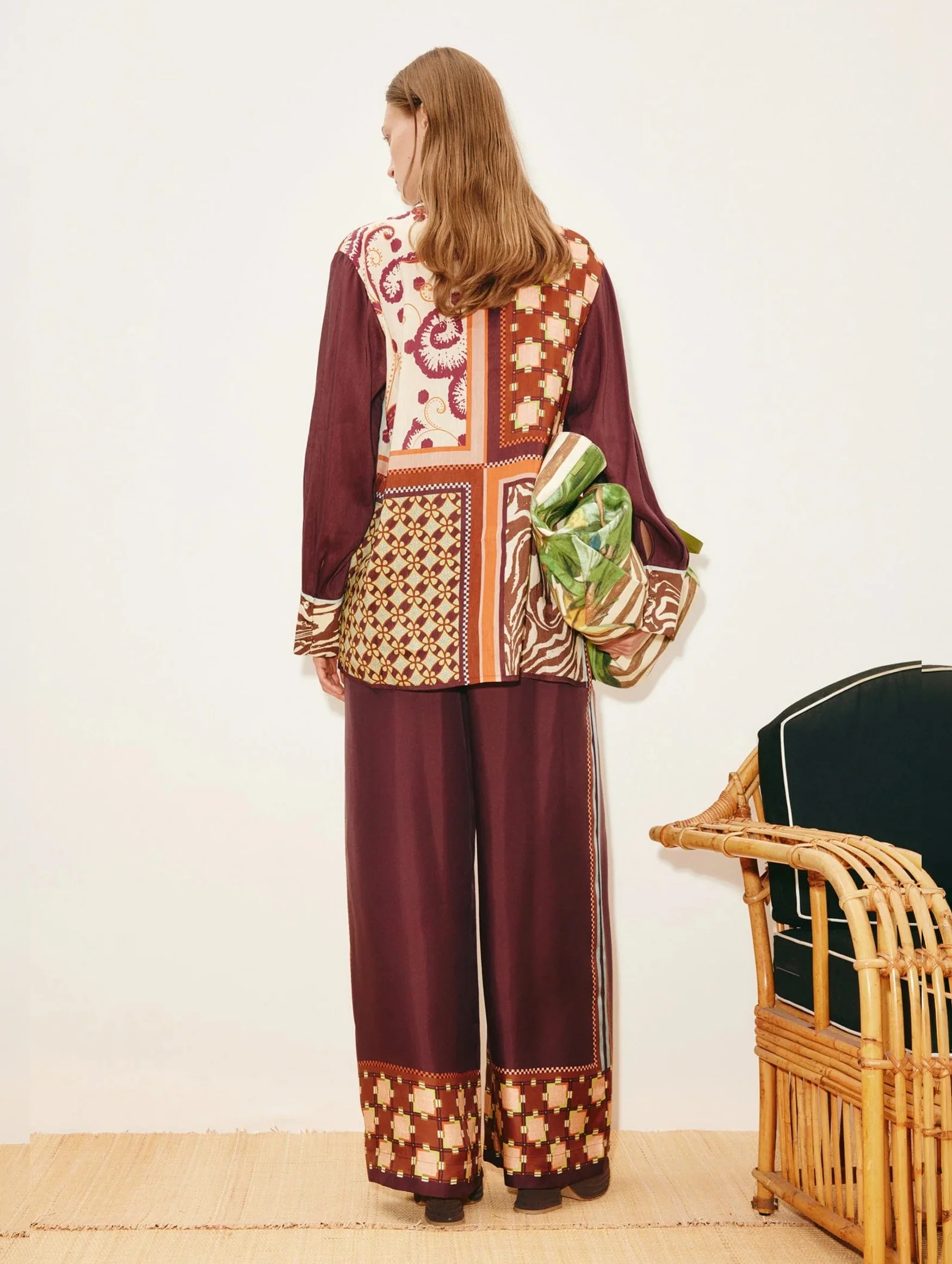 Wilson Silk Shirt in Multi - Image 4