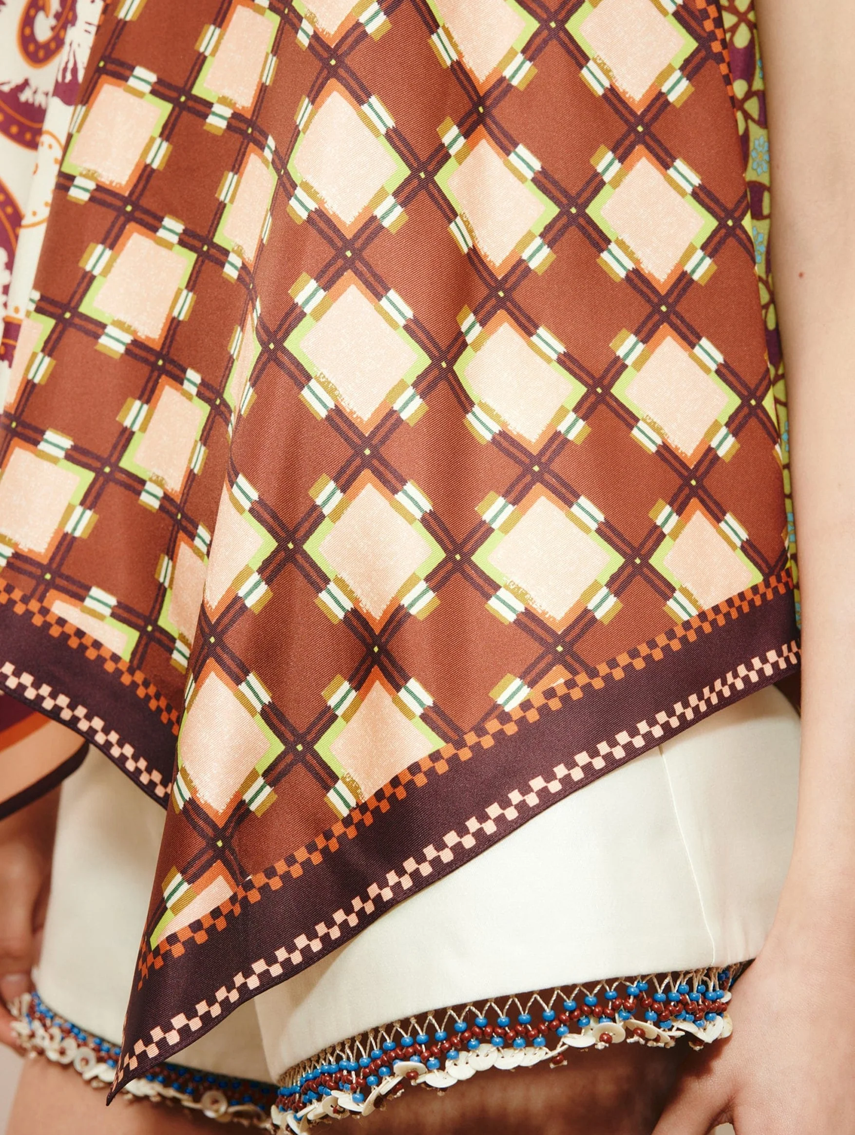 Wilson Silk Top in Multi - Image 5