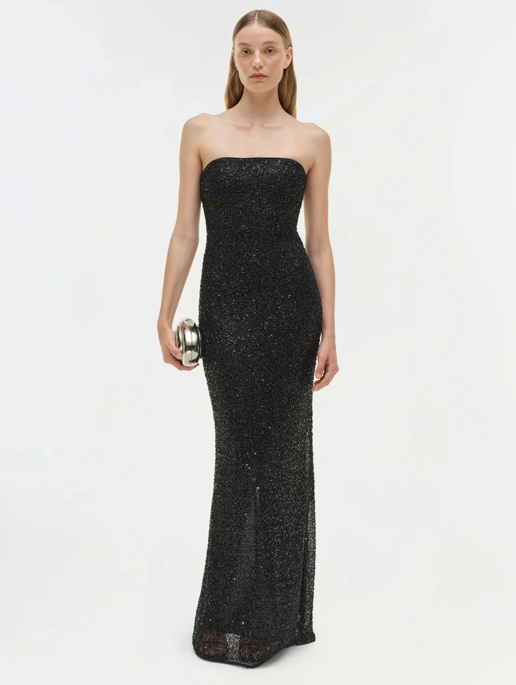 Xyla Sleeveless Midi Dress in Black - Image 2