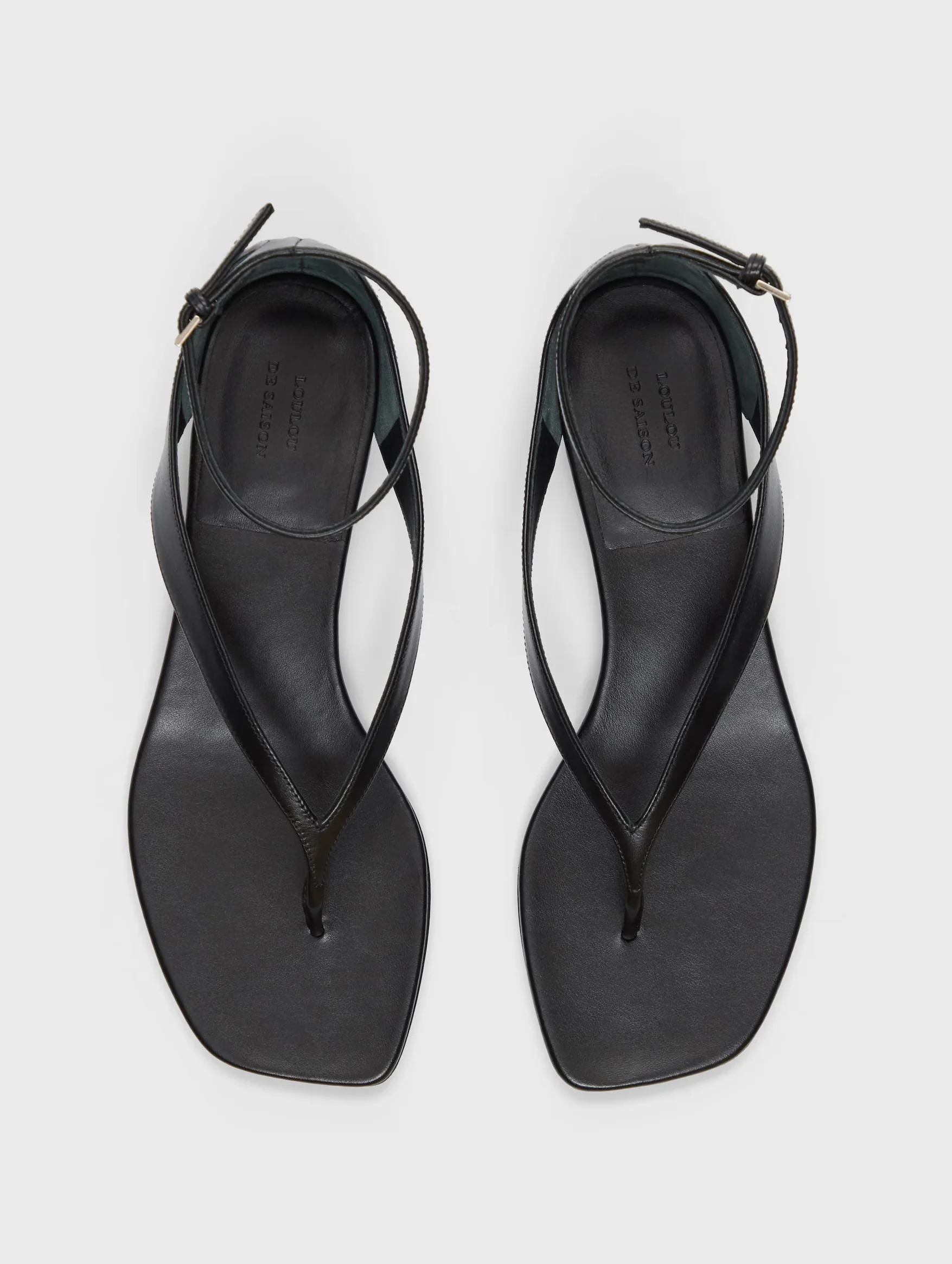 Zio Mini Wedge Sandals in Black - Image 4